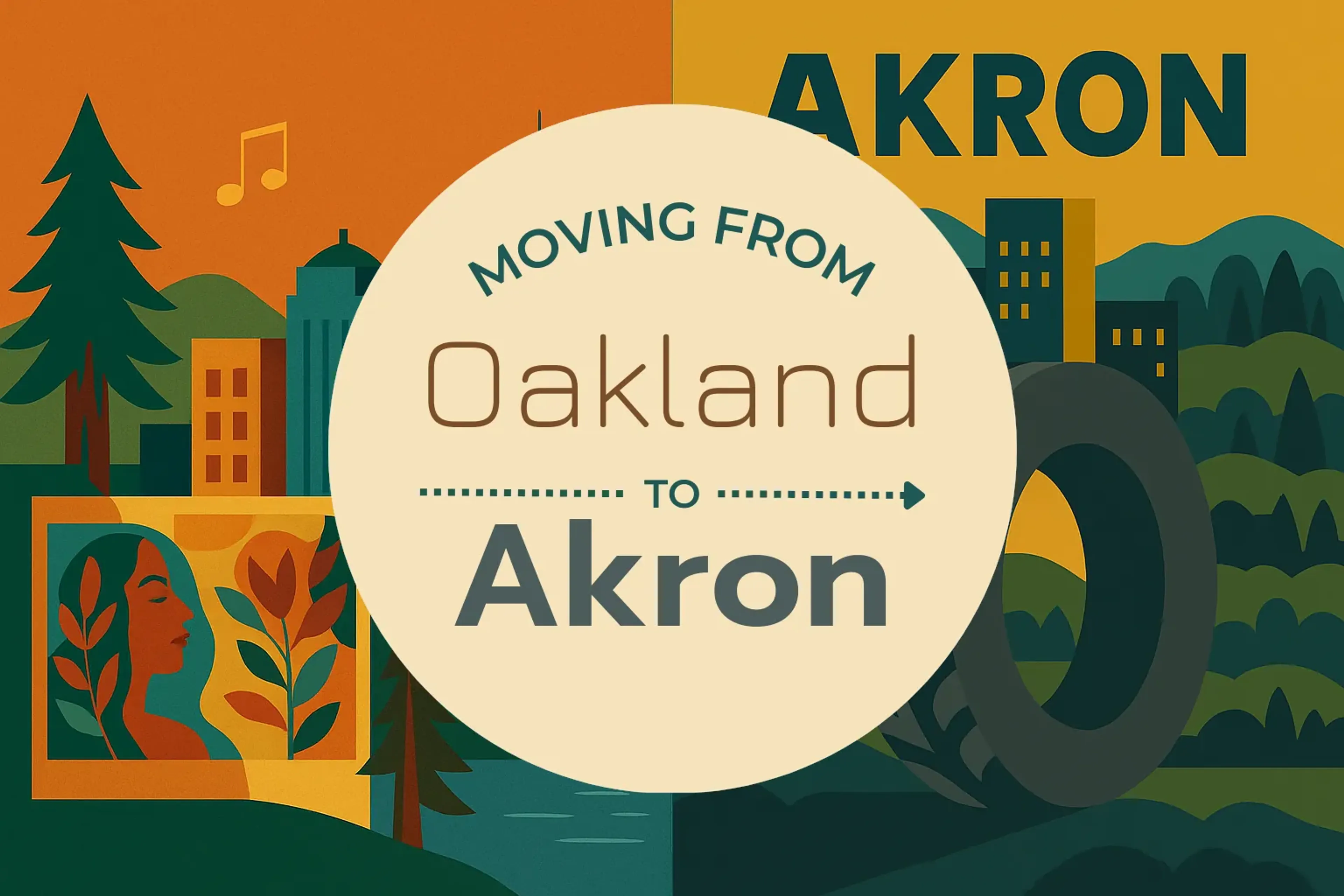 Side-by-side comparison of Oakland to Akron moving companies