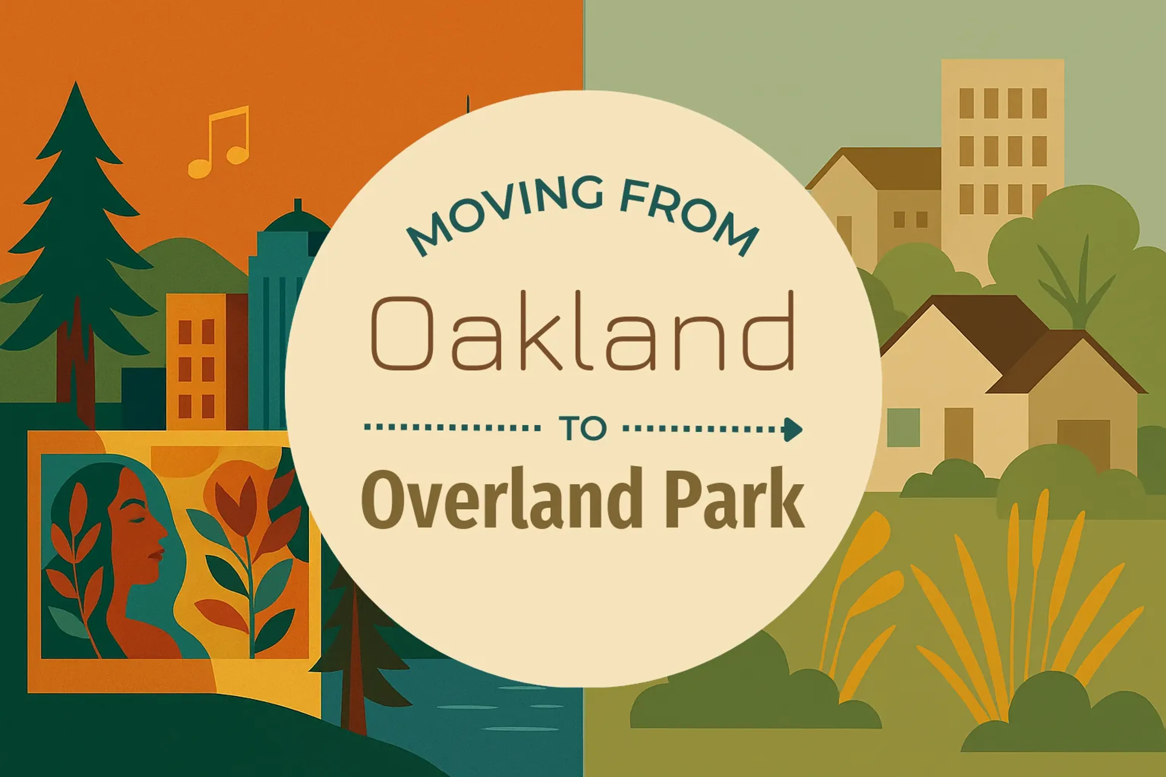 Side-by-side comparison of Oakland to Overland Park moving companies