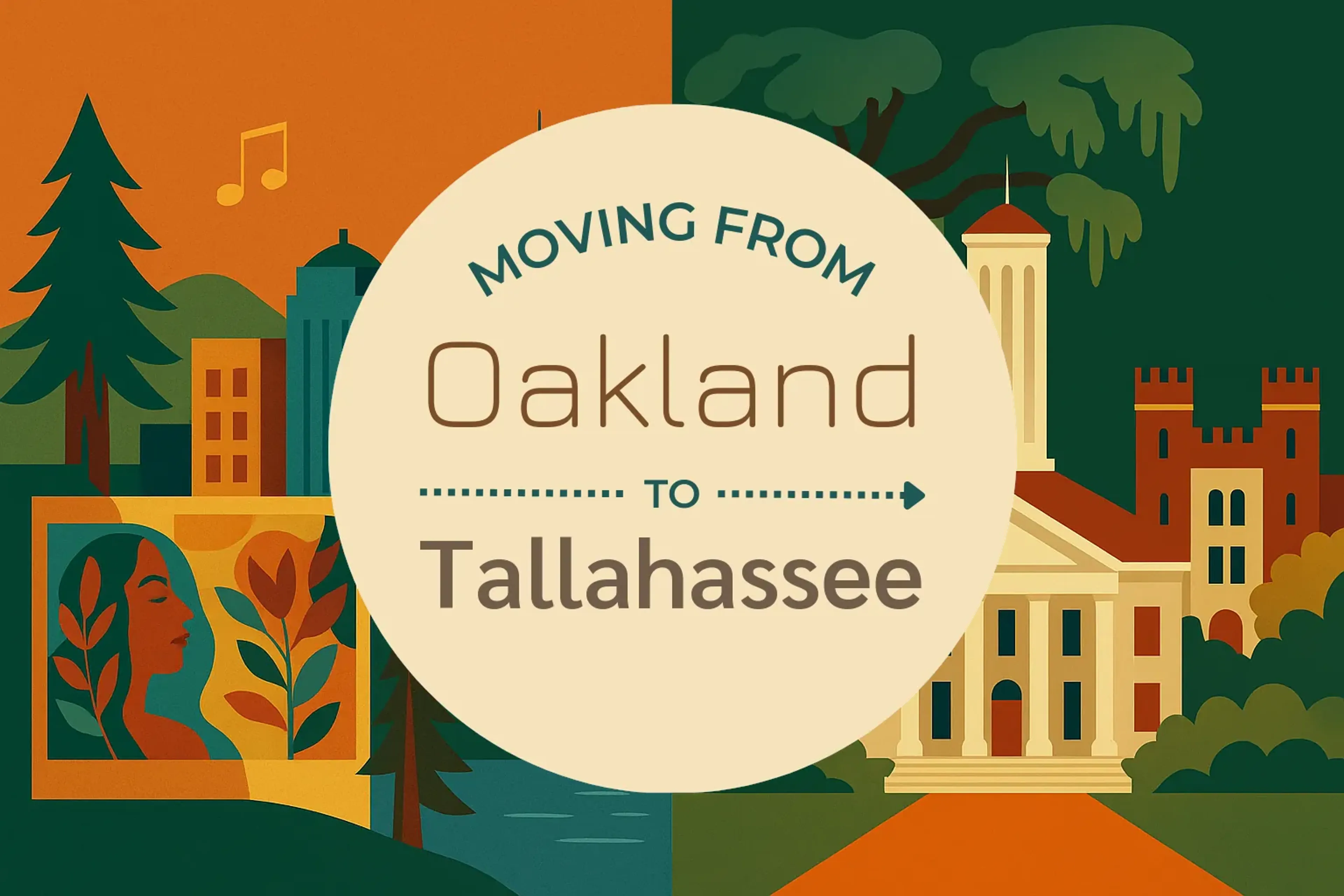 Side-by-side comparison of Oakland to Tallahassee moving companies