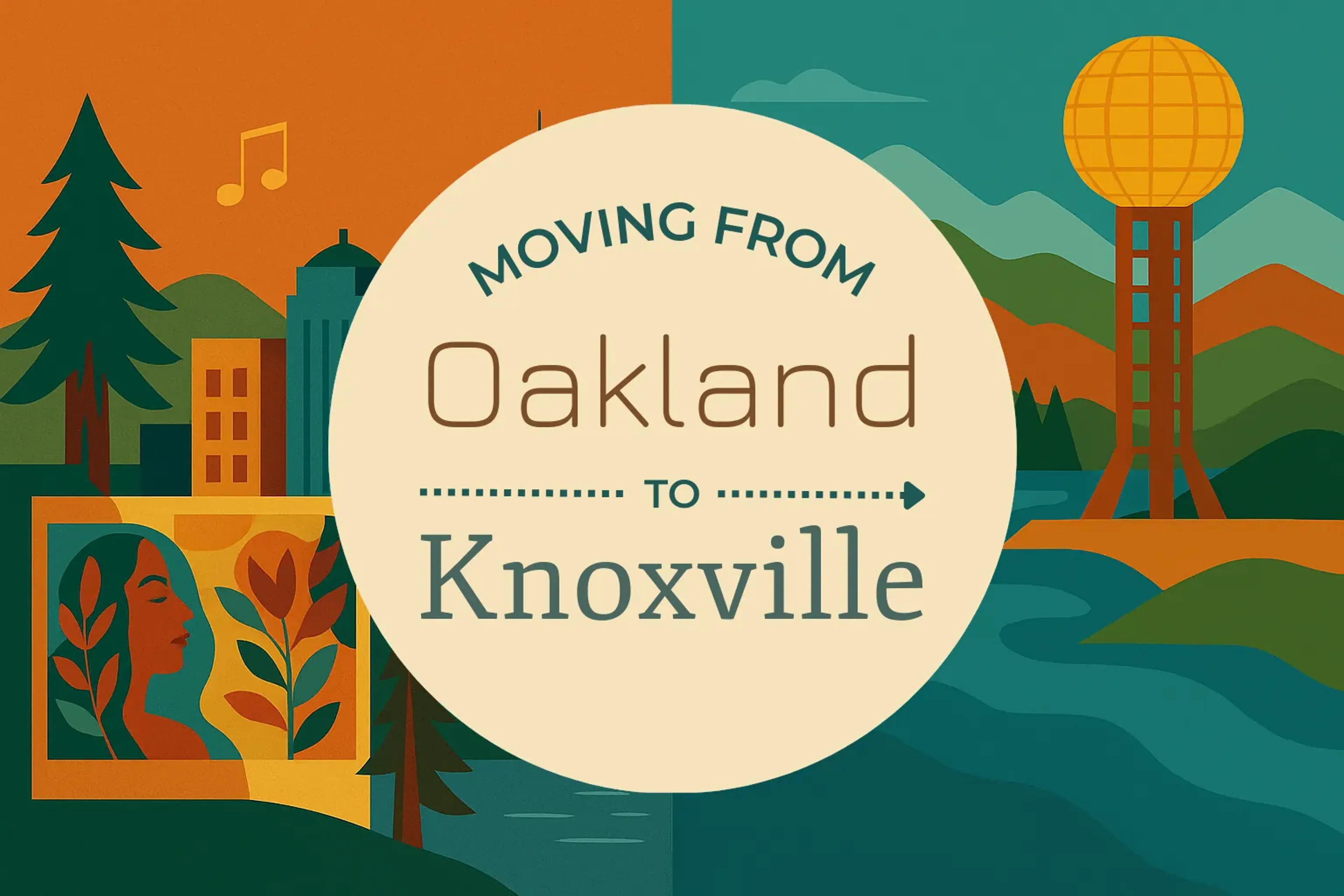 Side-by-side comparison of Oakland to Knoxville moving companies
