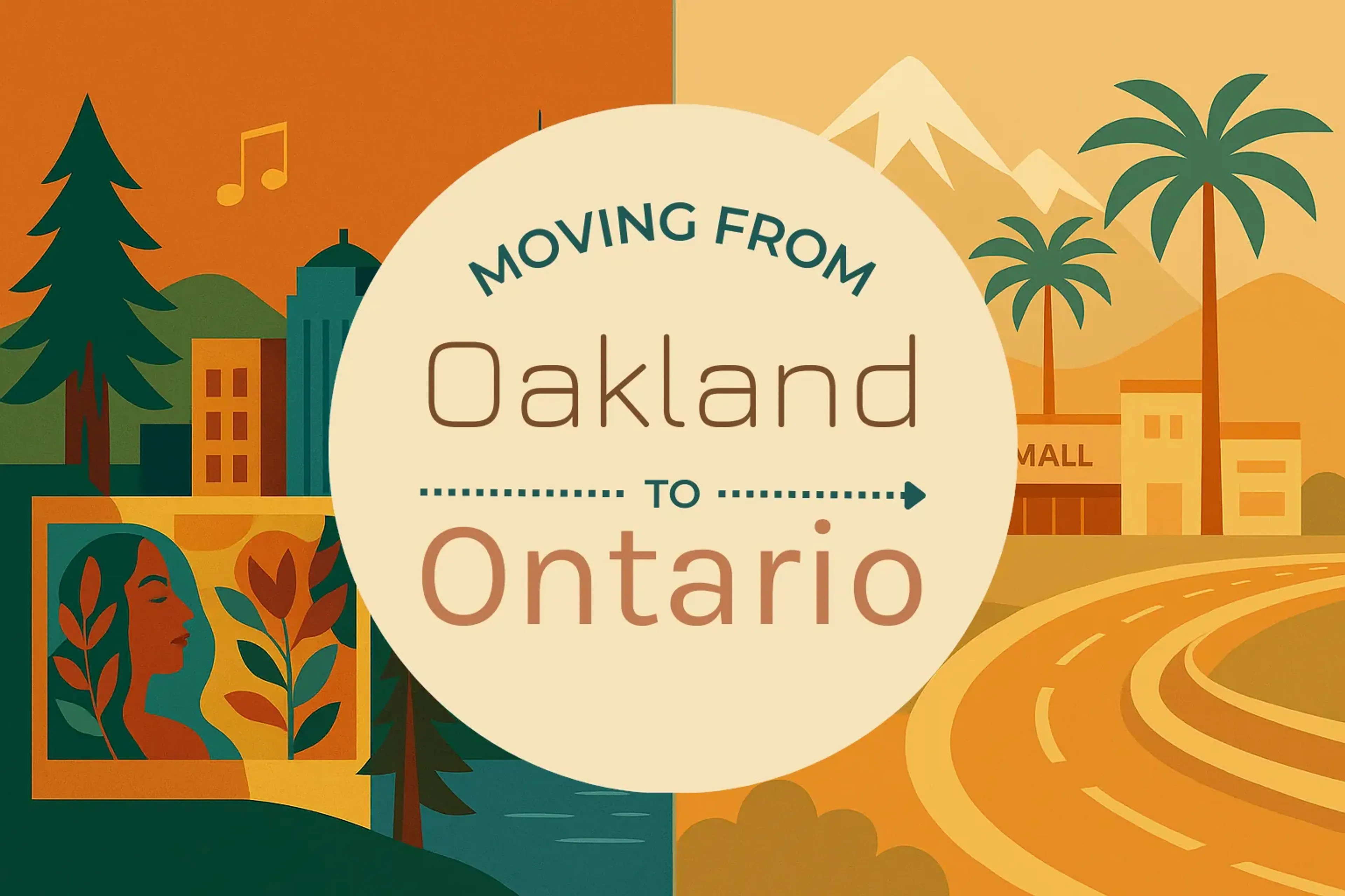 Side-by-side comparison of Oakland to Ontario moving companies