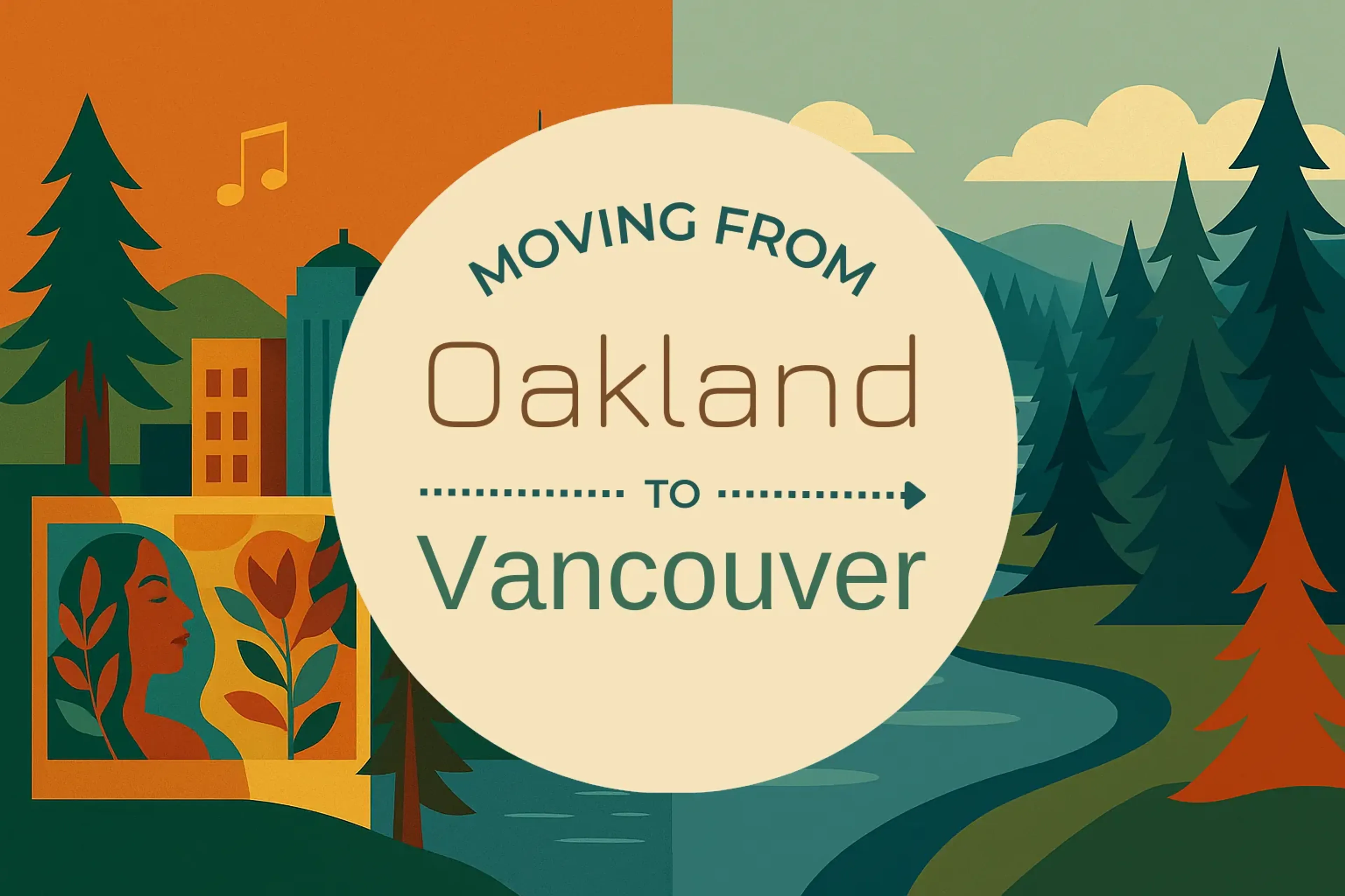 Side-by-side comparison of Oakland to Vancouver moving companies