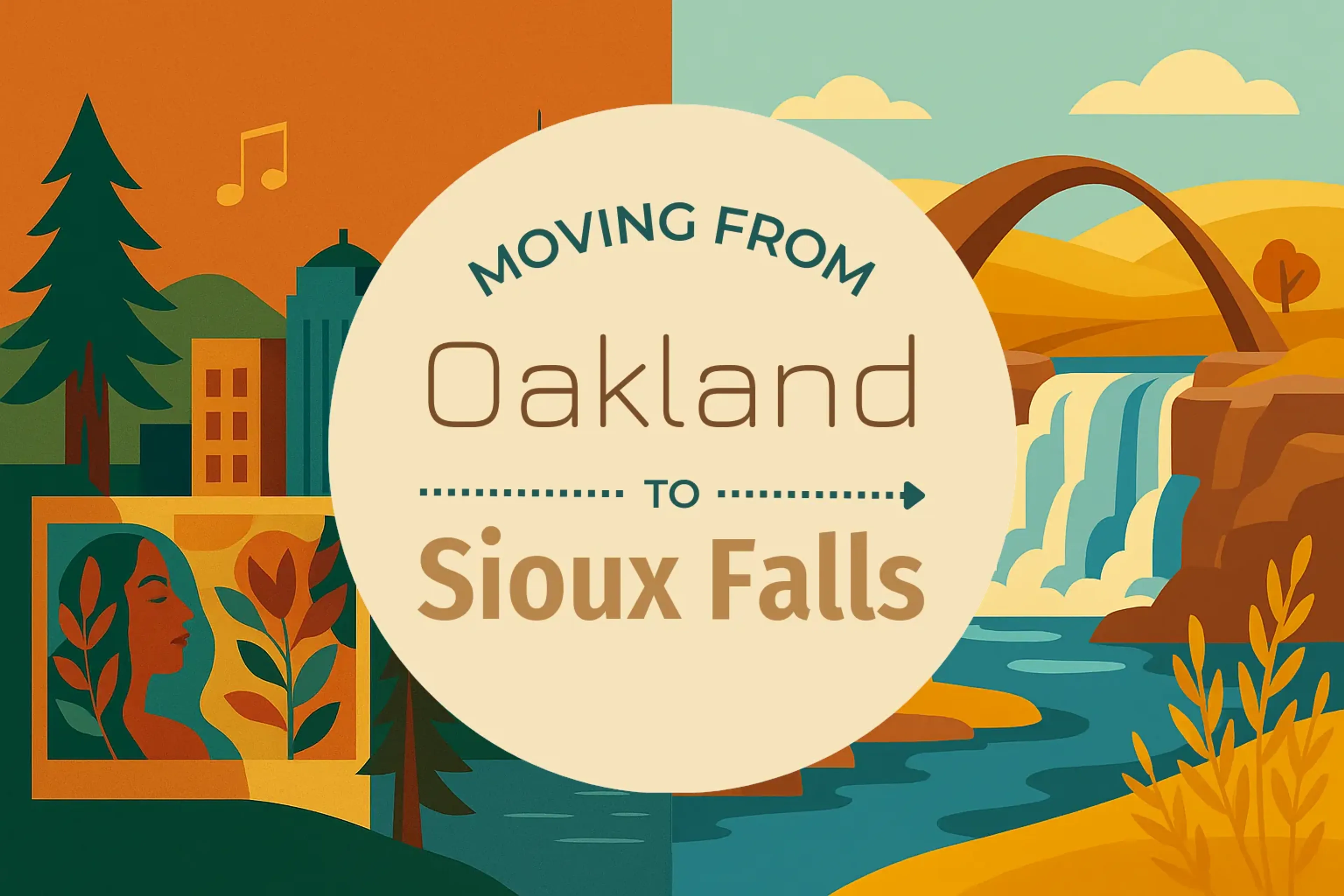 Side-by-side comparison of Oakland to Sioux Falls moving companies