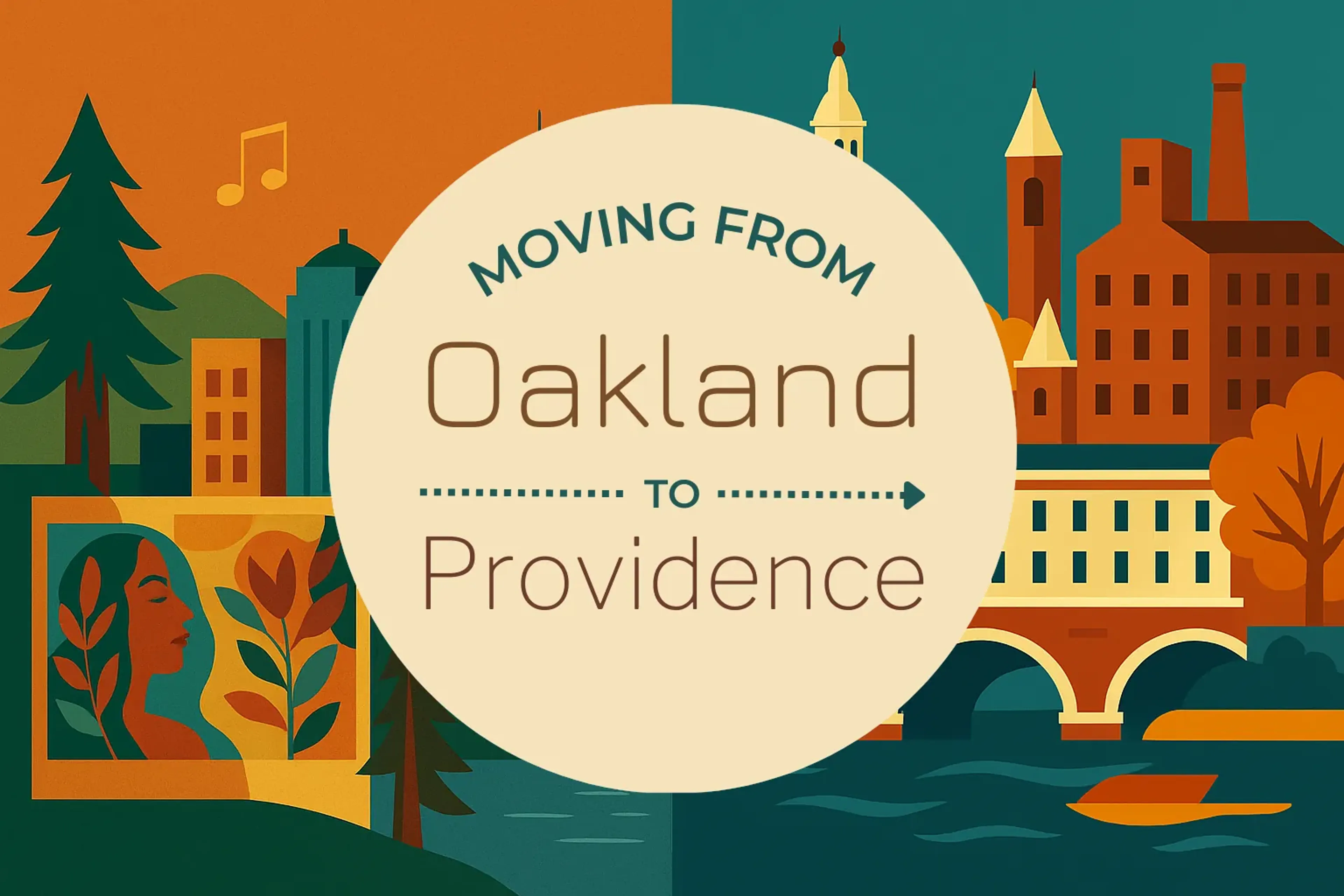 Side-by-side comparison of Oakland to Providence moving companies