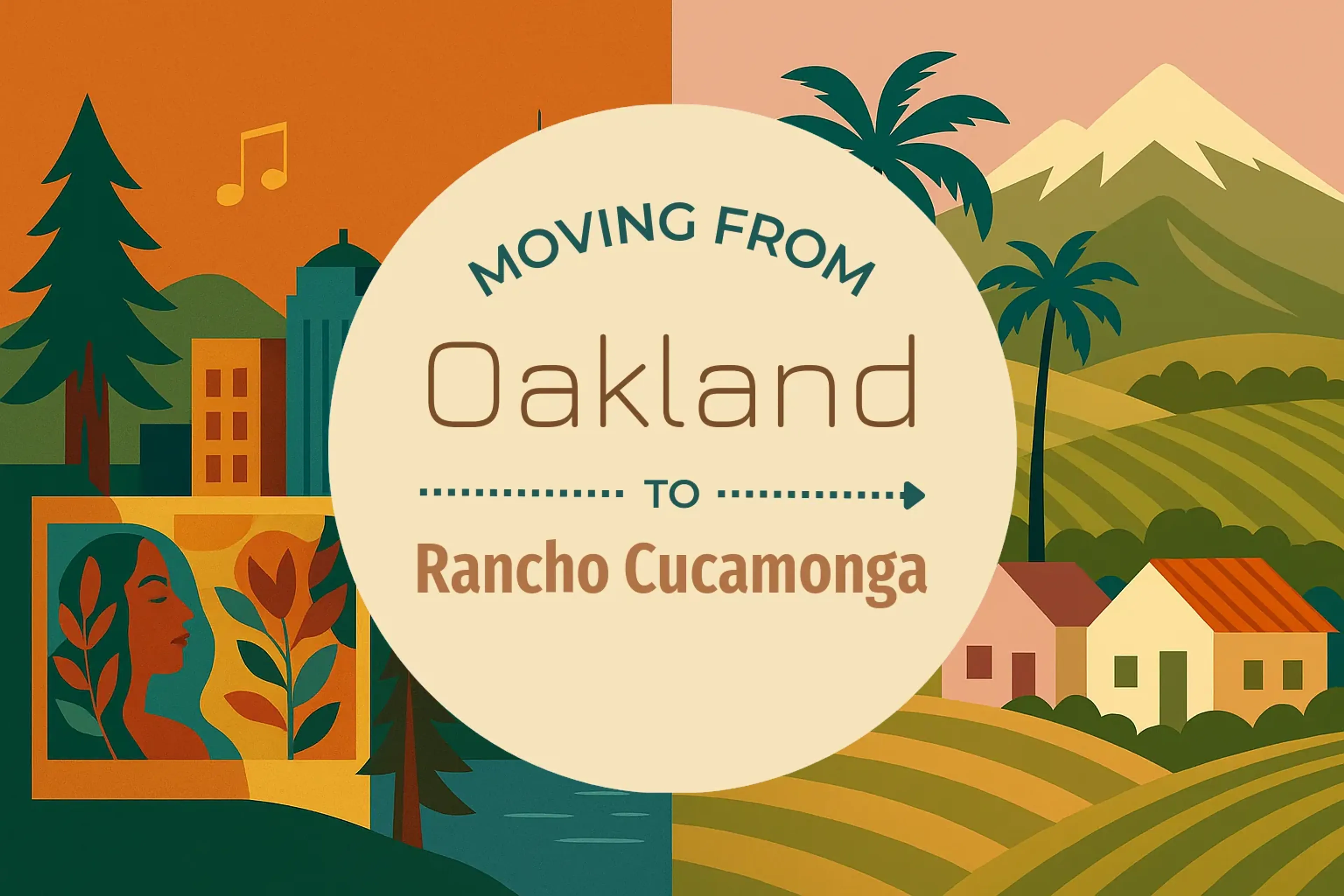 Side-by-side comparison of Oakland to Rancho Cucamonga moving companies