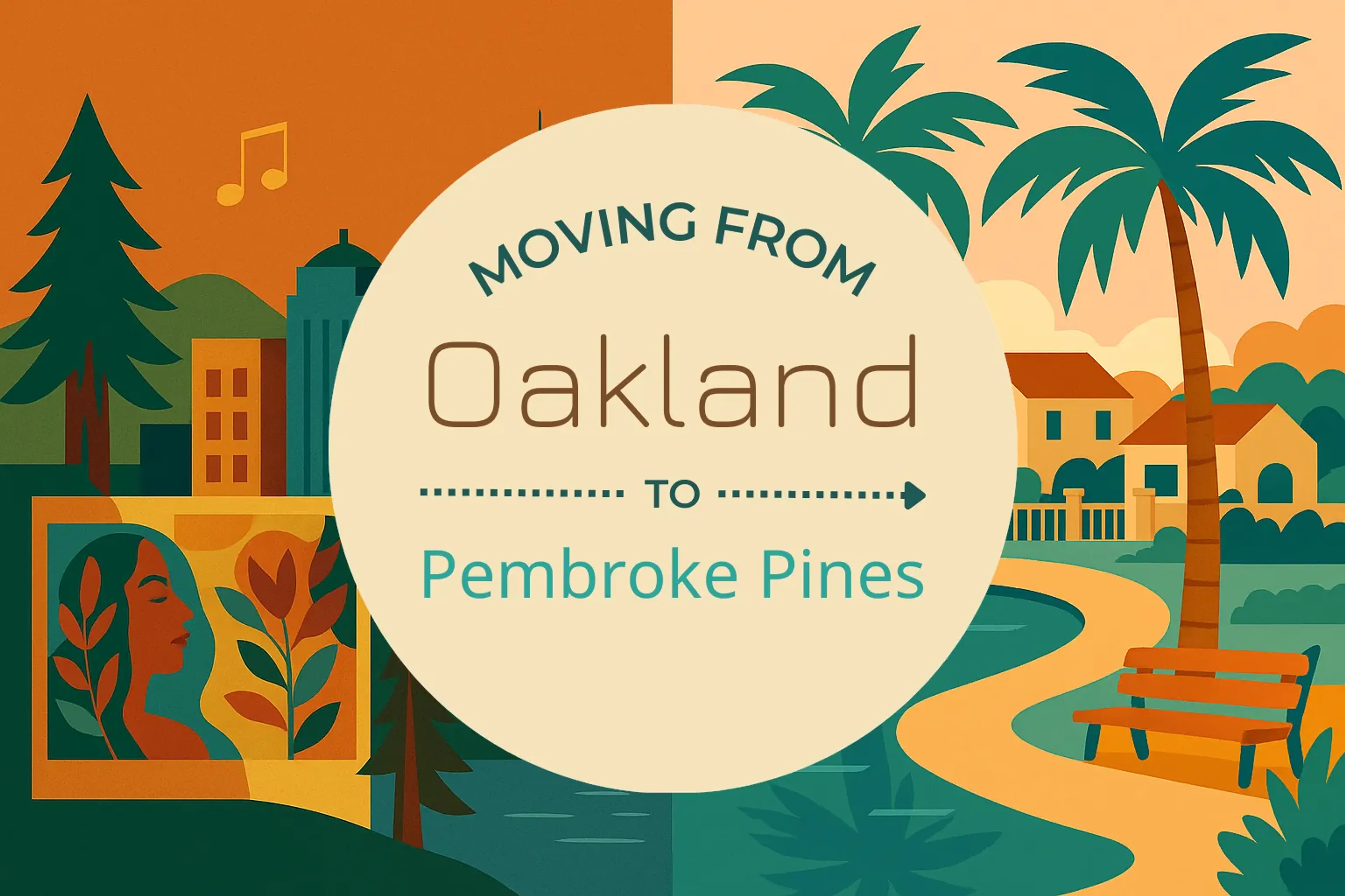Side-by-side comparison of Oakland to Pembroke Pines moving companies