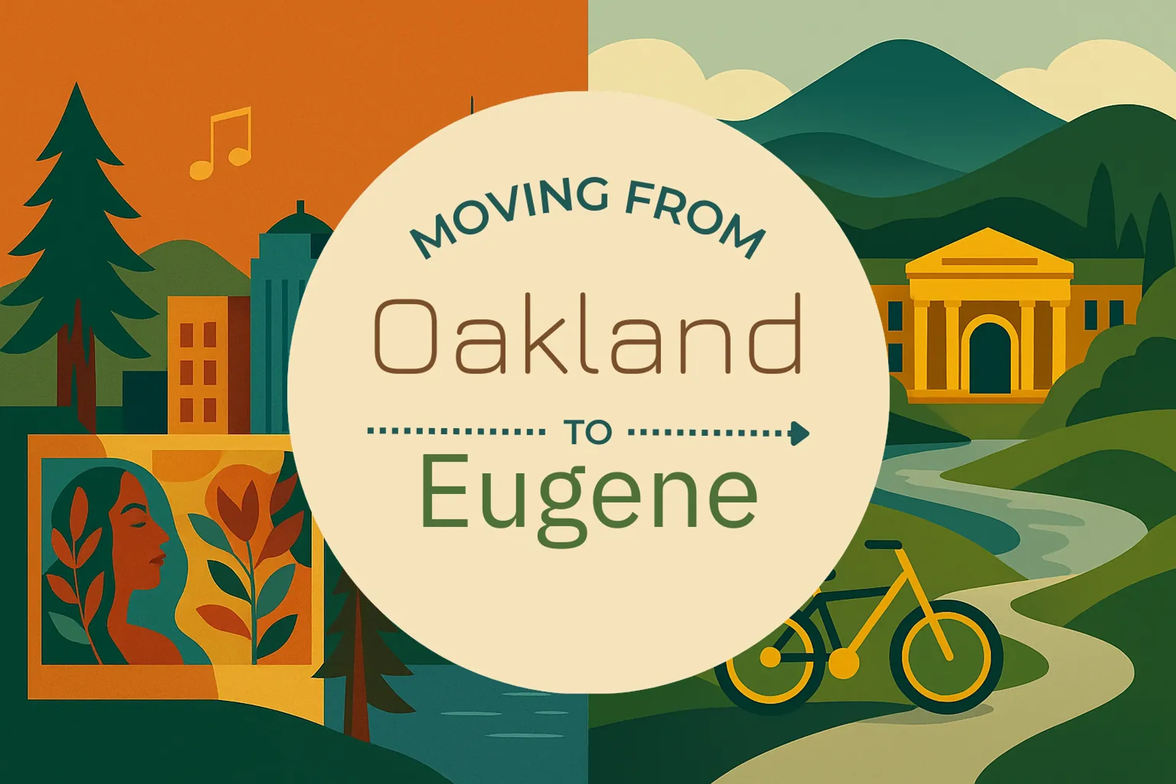 Side-by-side comparison of Oakland to Eugene moving companies