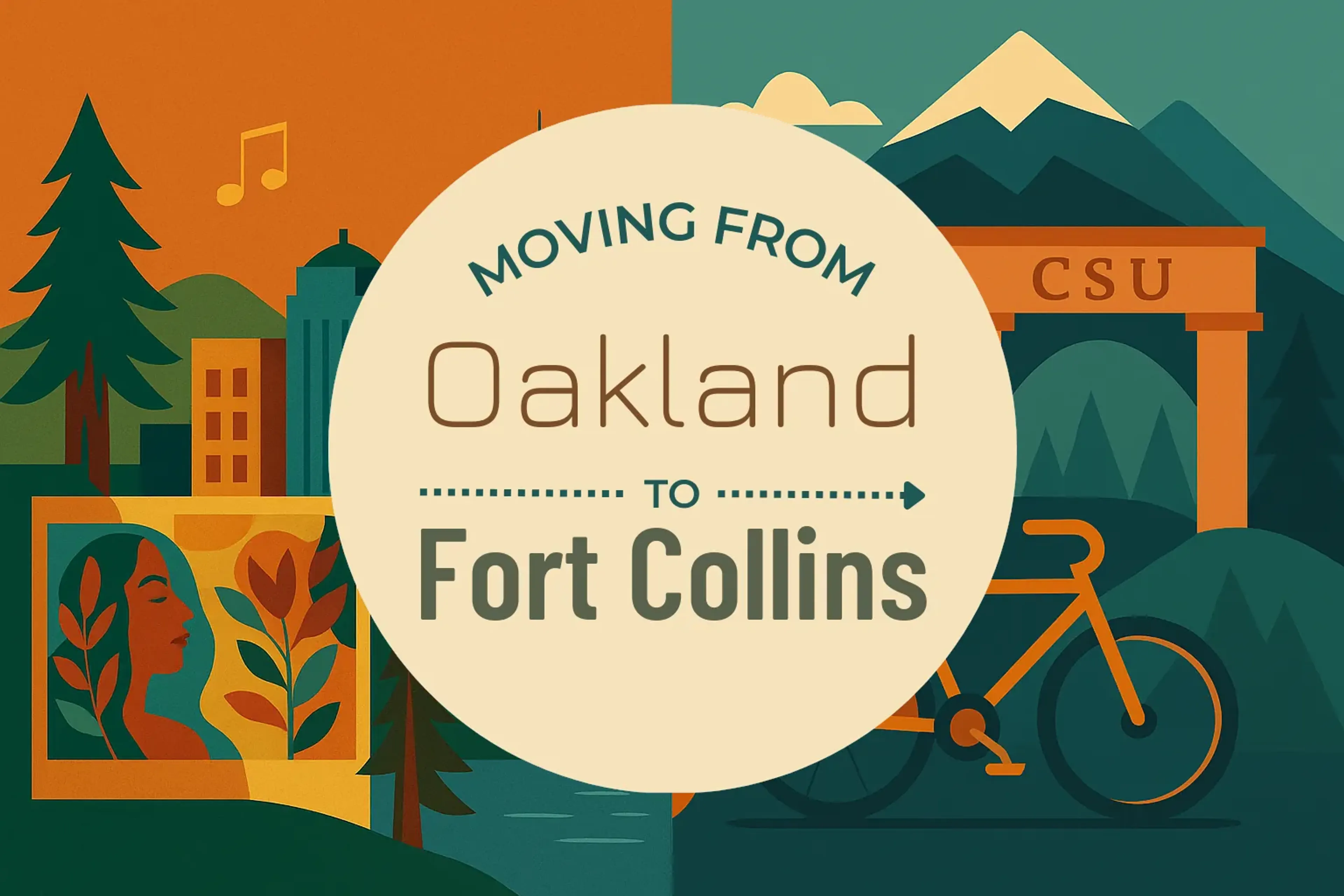 Side-by-side comparison of Oakland to Fort Collins moving companies