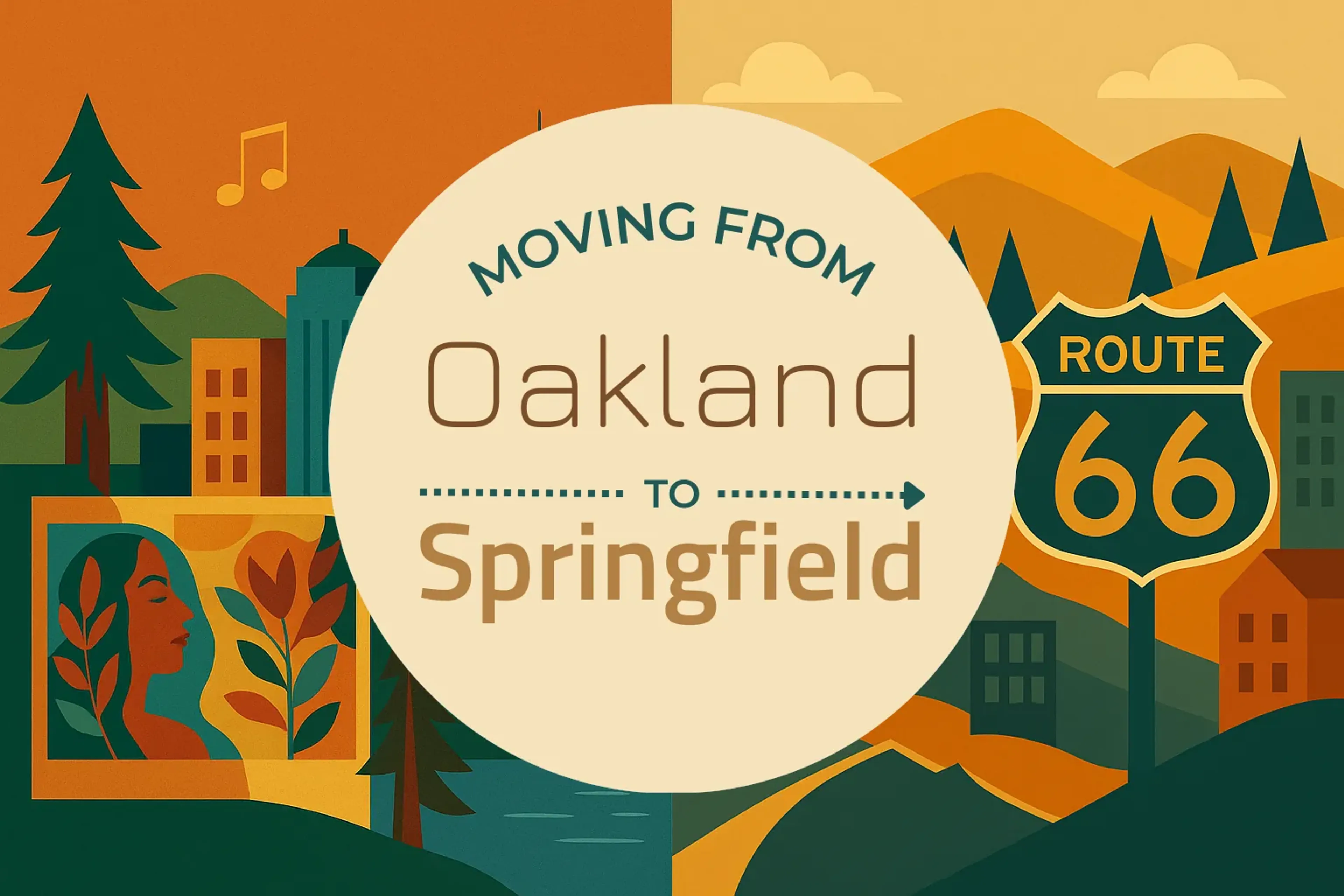 Side-by-side comparison of Oakland to Springfield moving companies