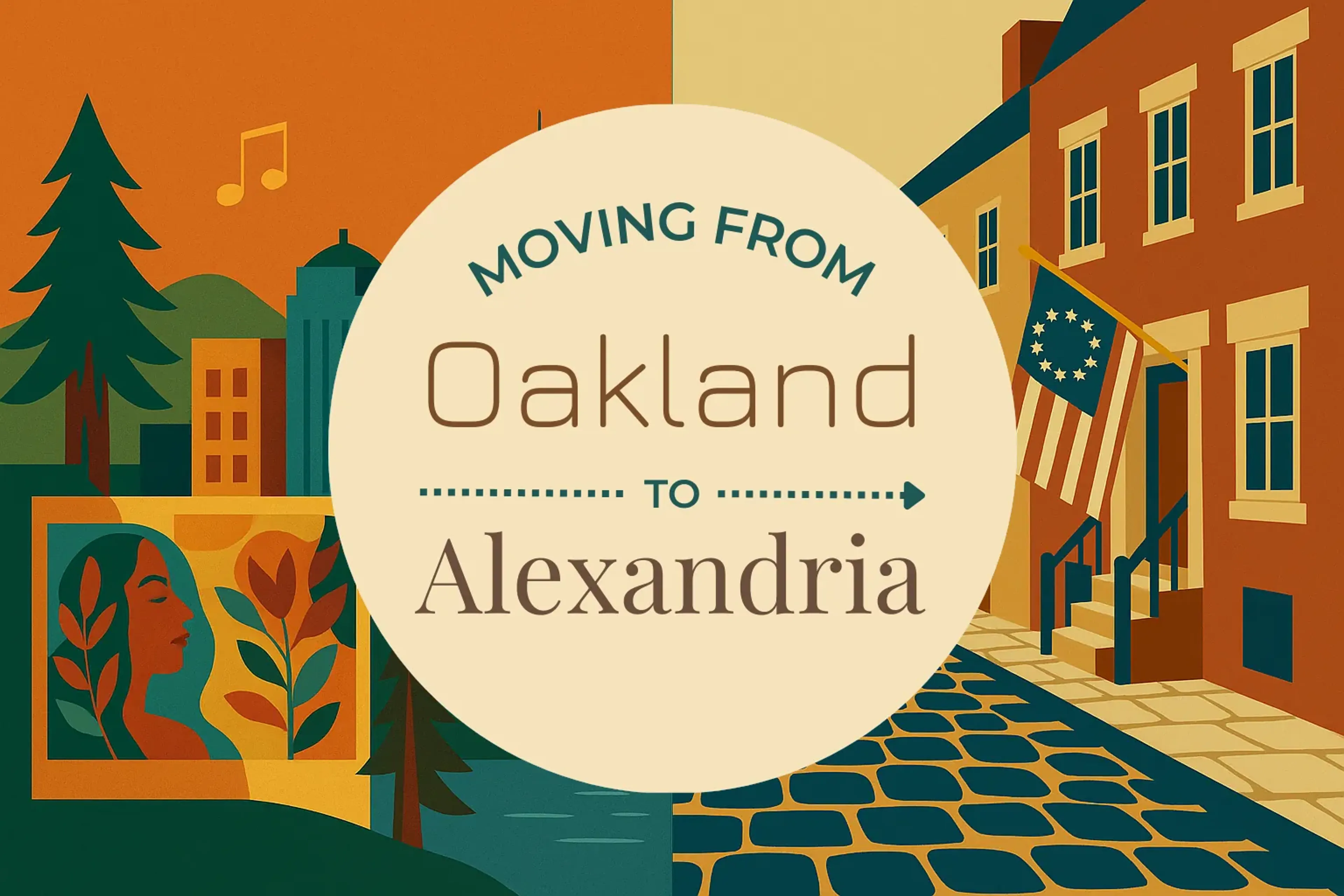 Side-by-side comparison of Oakland to Alexandria moving companies
