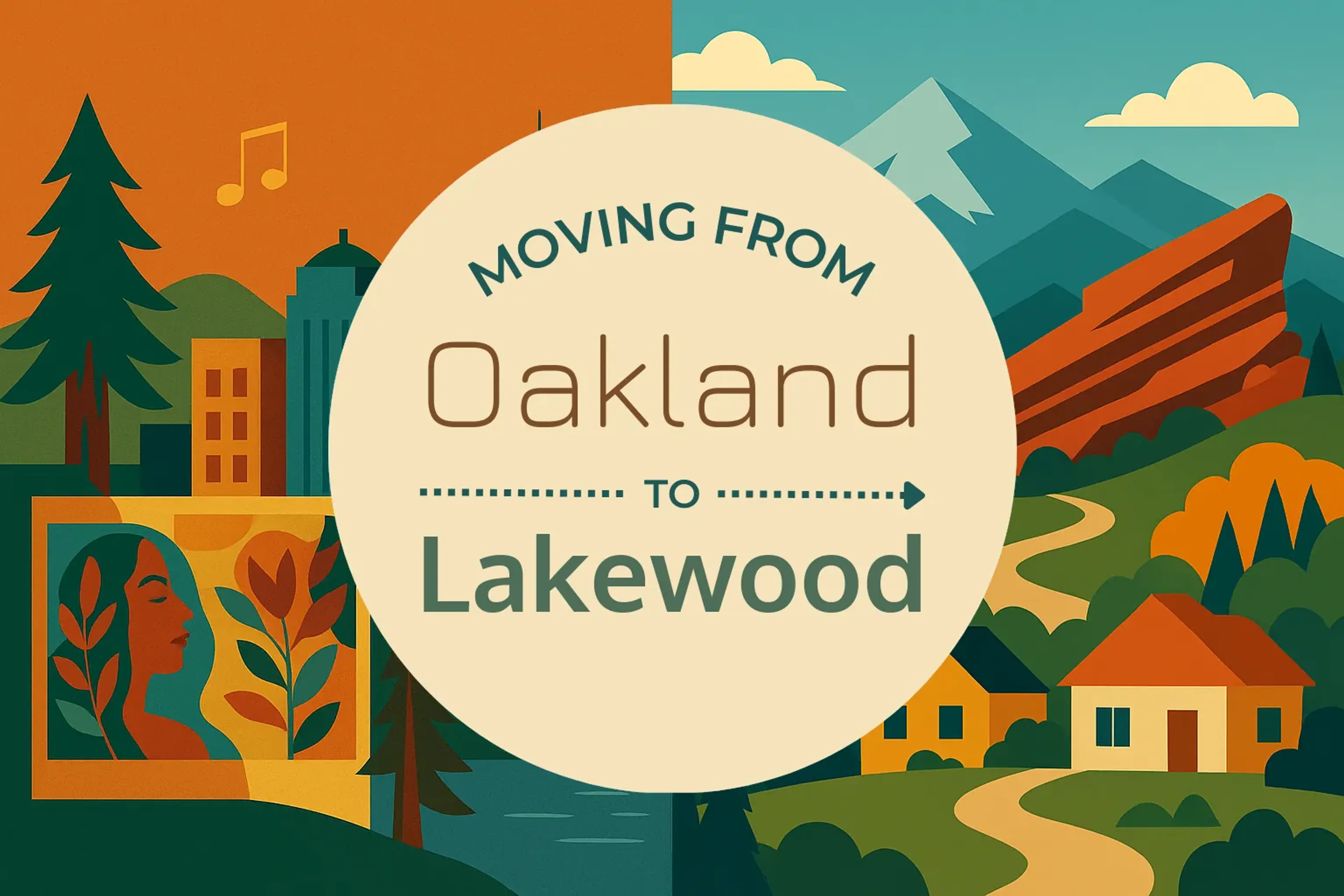 Side-by-side comparison of Oakland to Lakewood moving companies