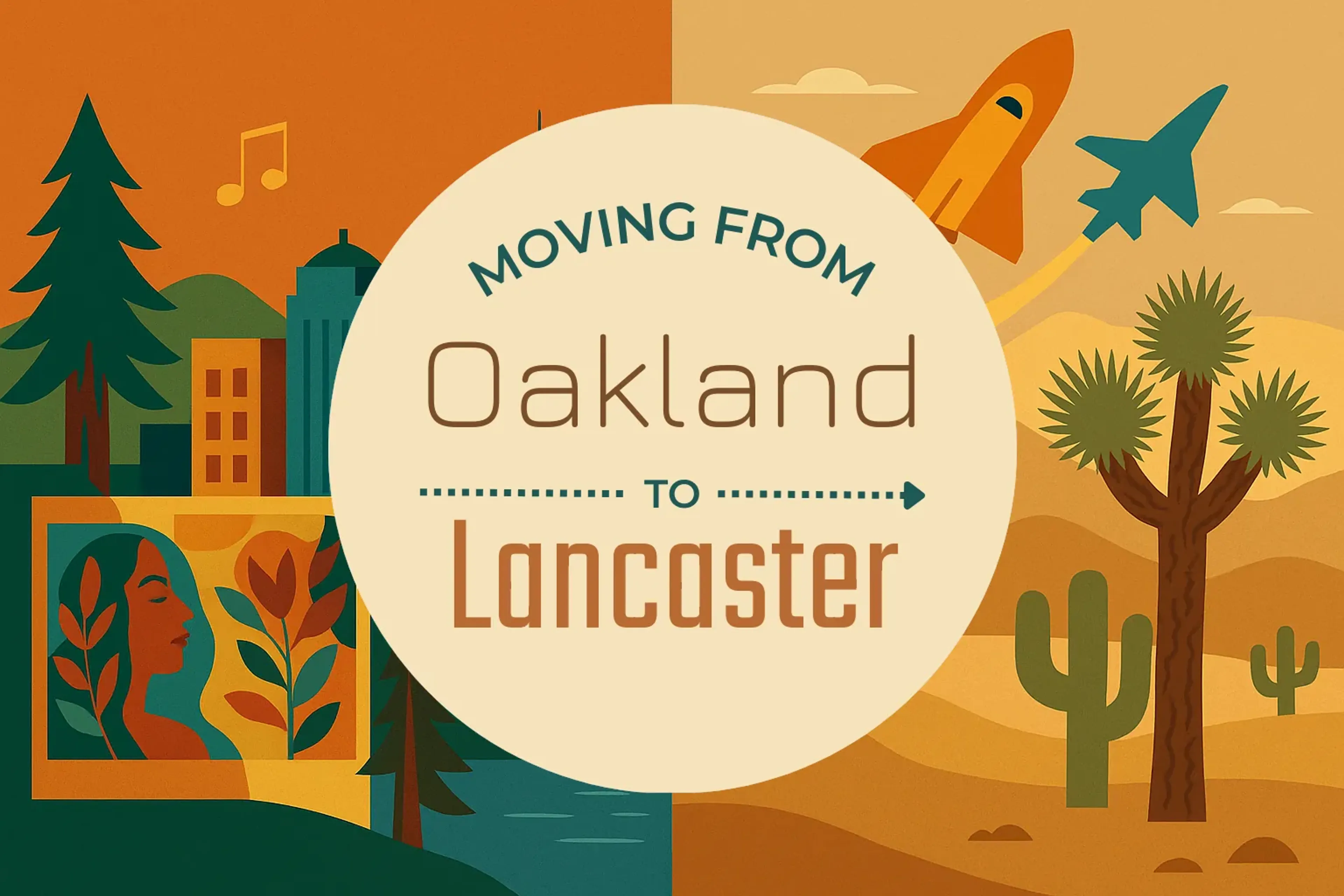 Side-by-side comparison of Oakland to Lancaster moving companies