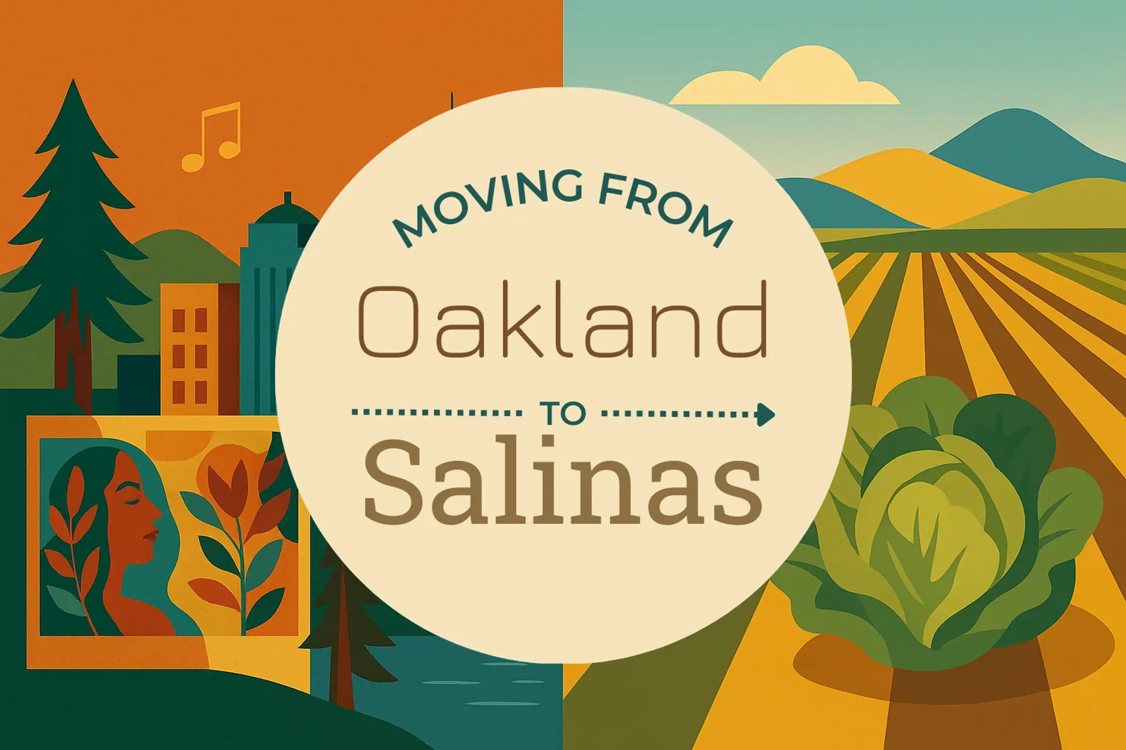 Side-by-side comparison of Oakland to Salinas moving companies
