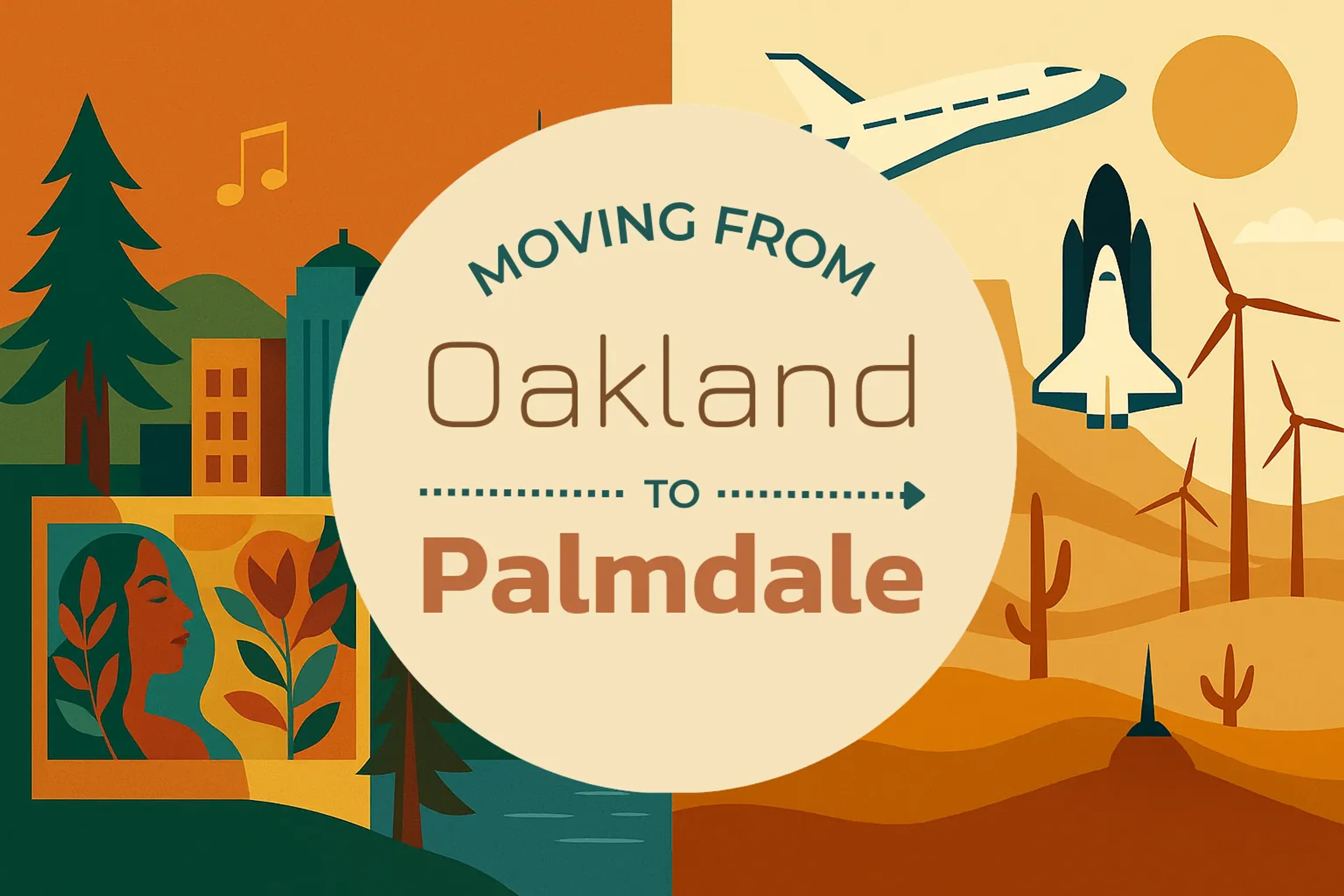 Side-by-side comparison of Oakland to Palmdale moving companies