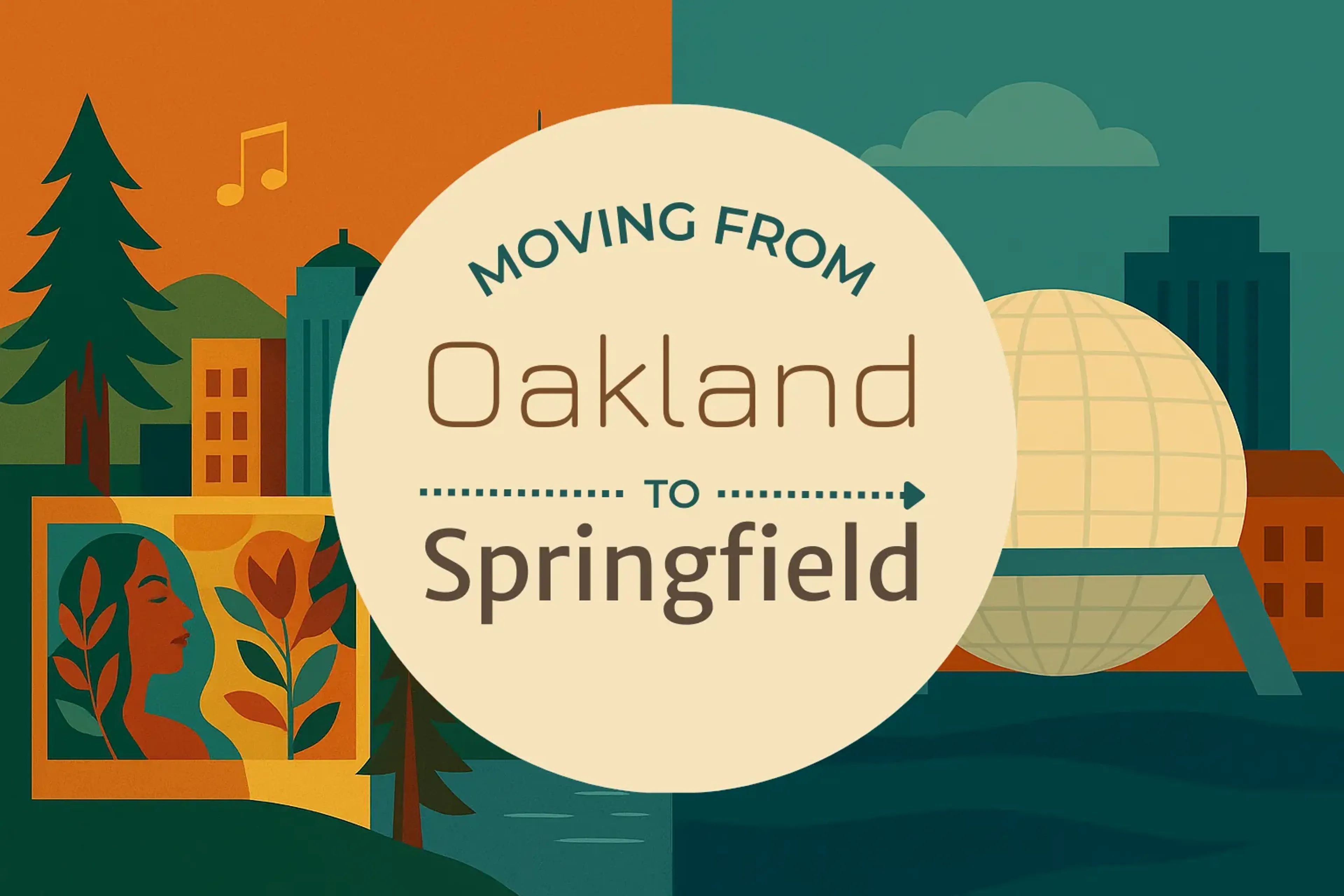 Side-by-side comparison of Oakland to Springfield moving companies