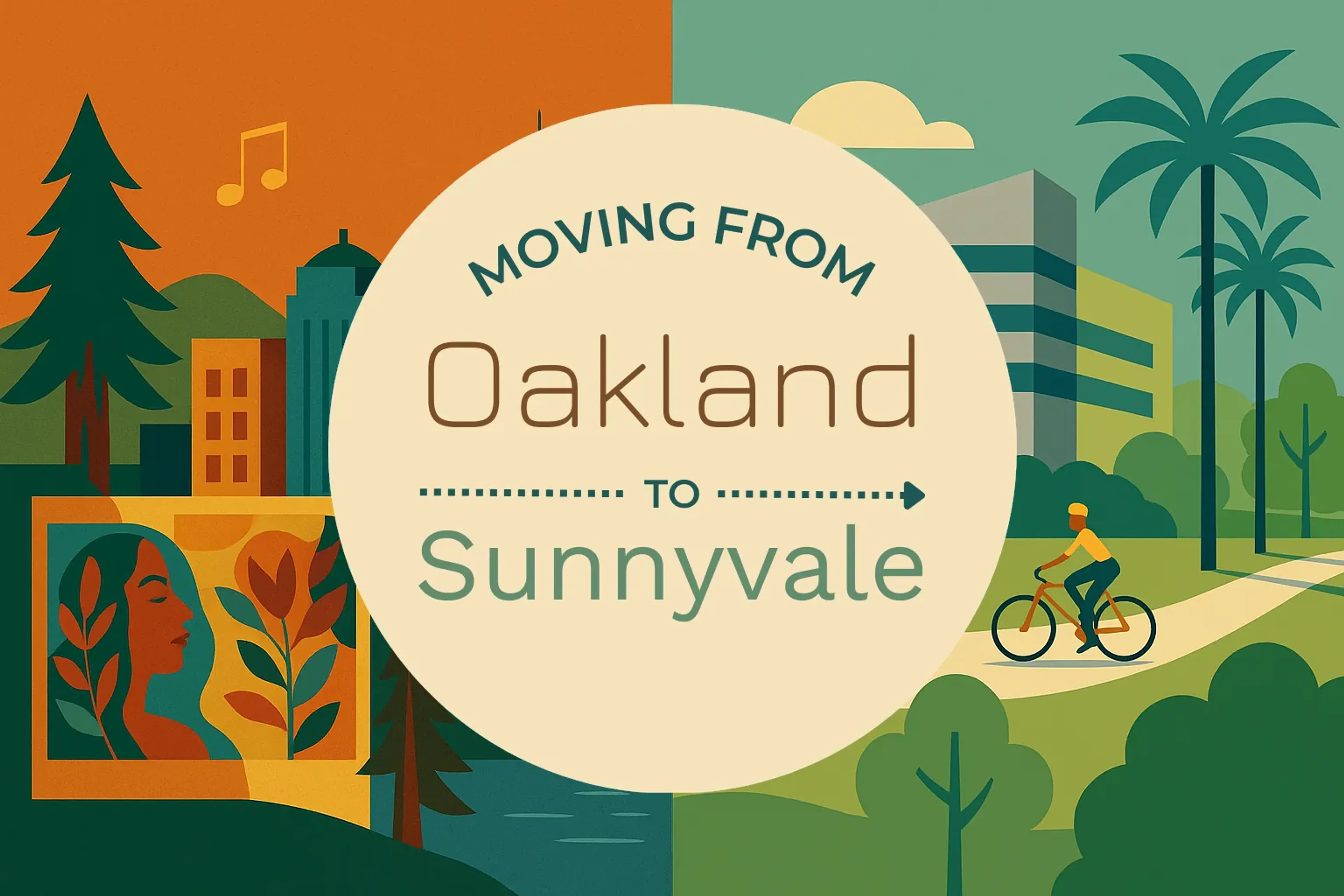Side-by-side comparison of Oakland to Sunnyvale moving companies