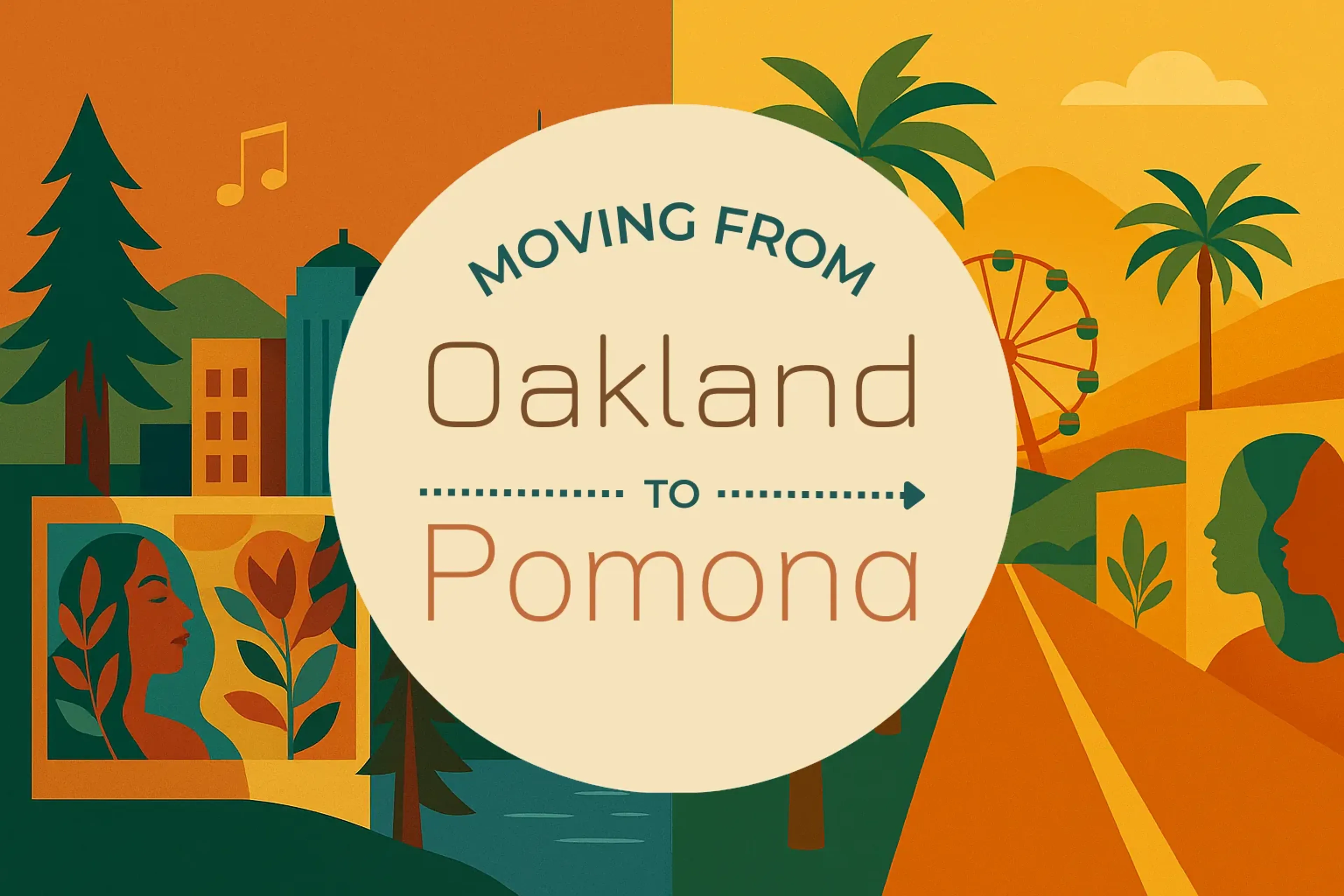 Side-by-side comparison of Oakland to Pomona moving companies