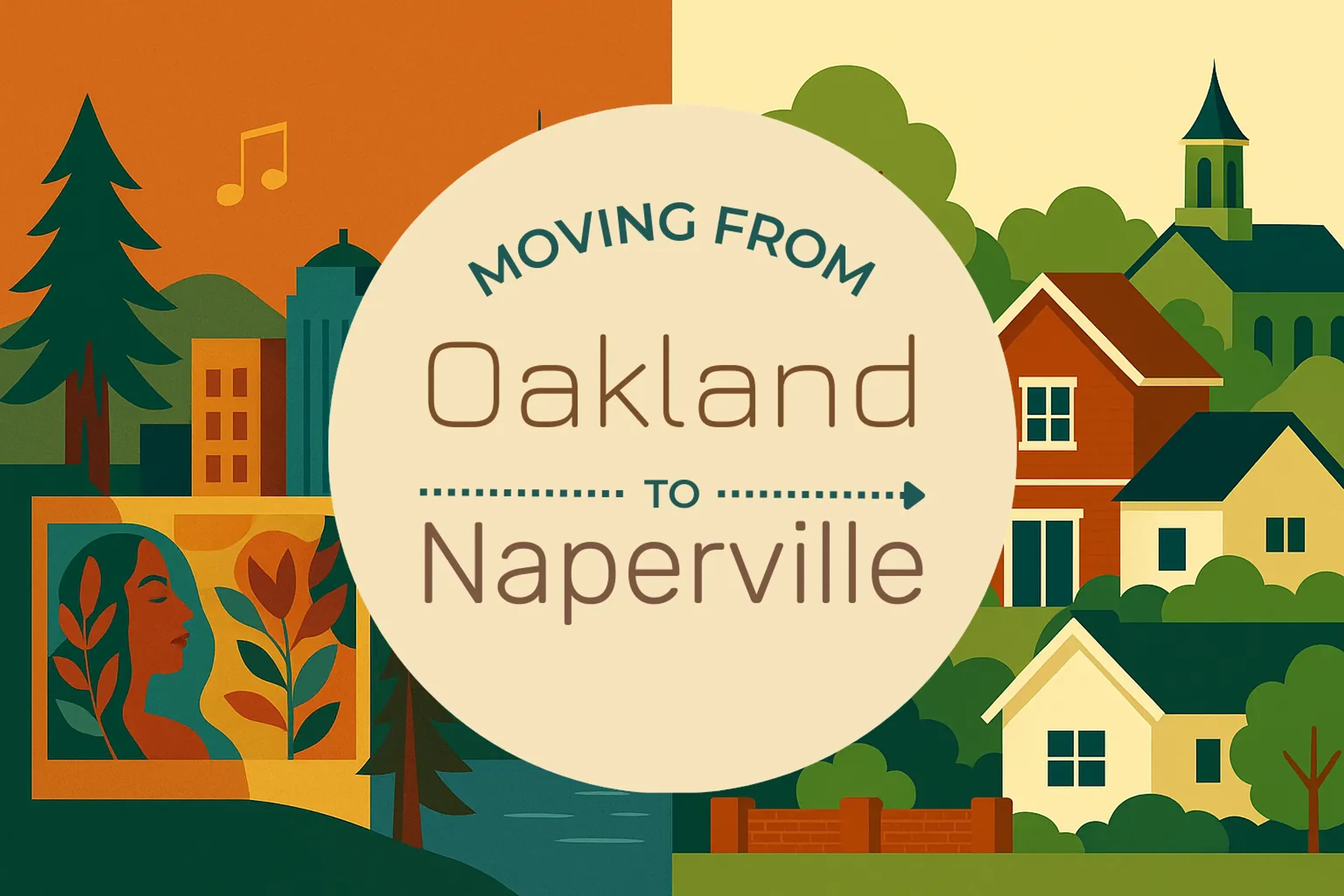 Side-by-side comparison of Oakland to Naperville moving companies