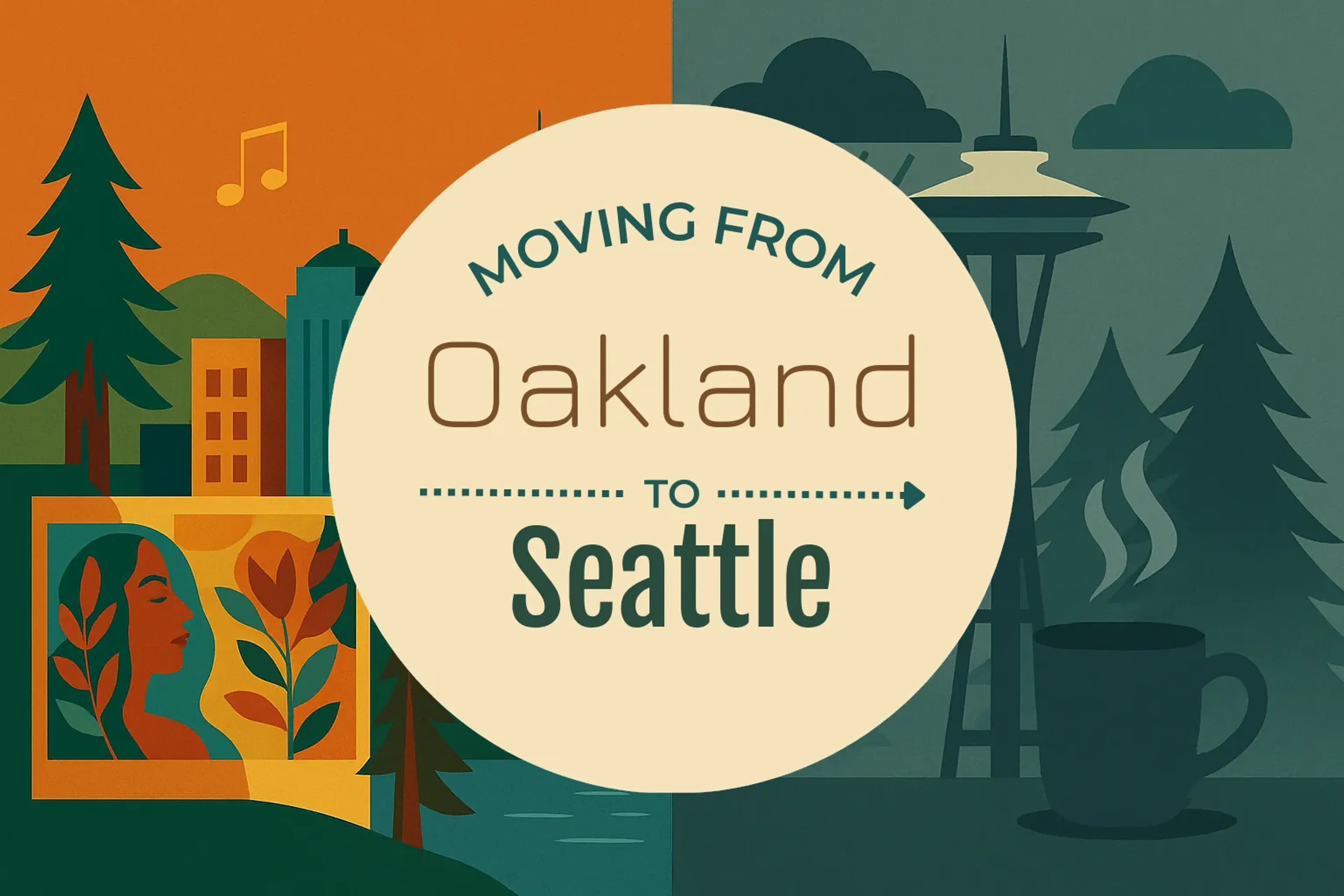 Side-by-side comparison of Oakland to Seattle moving companies