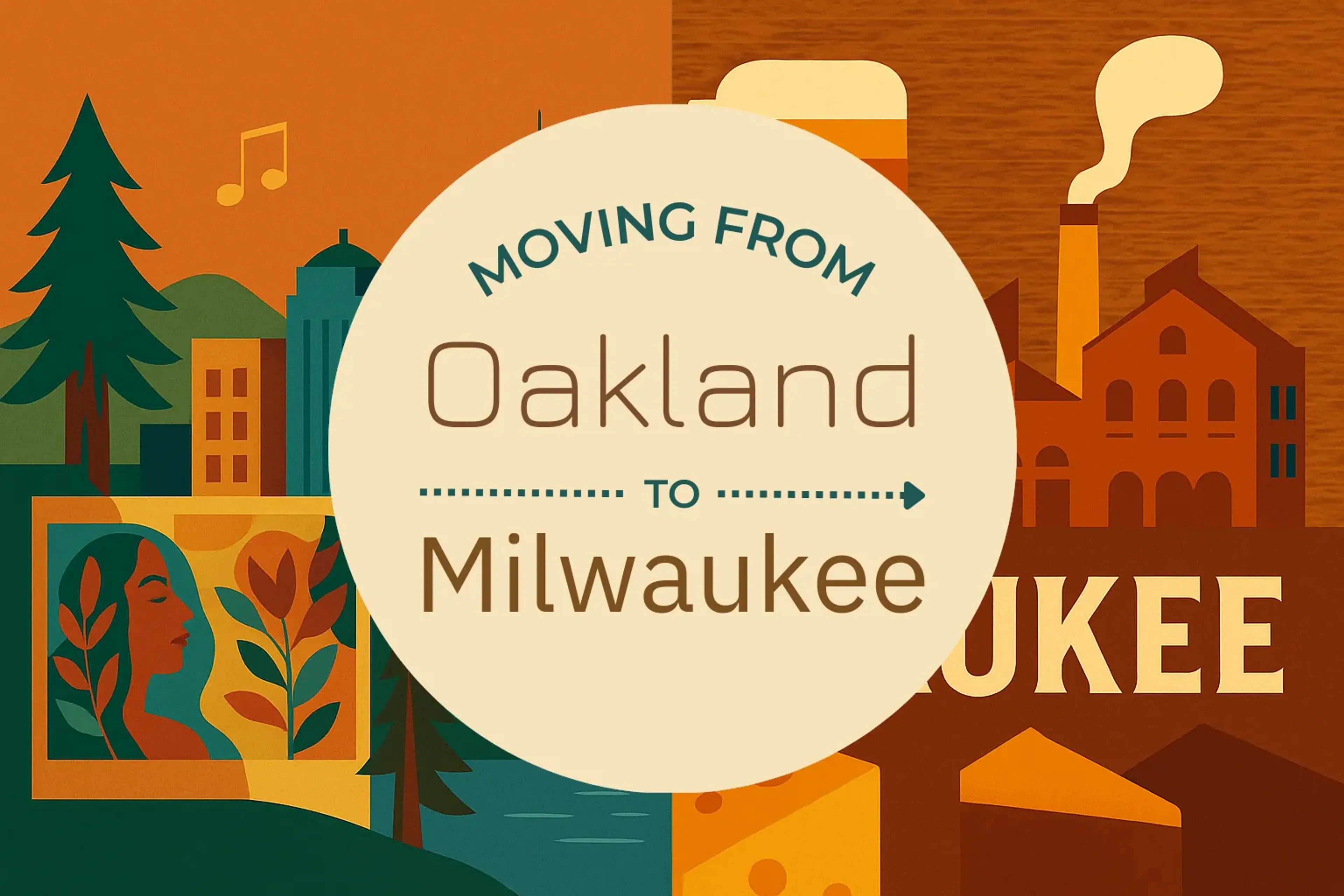 Side-by-side comparison of Oakland to Milwaukee moving companies