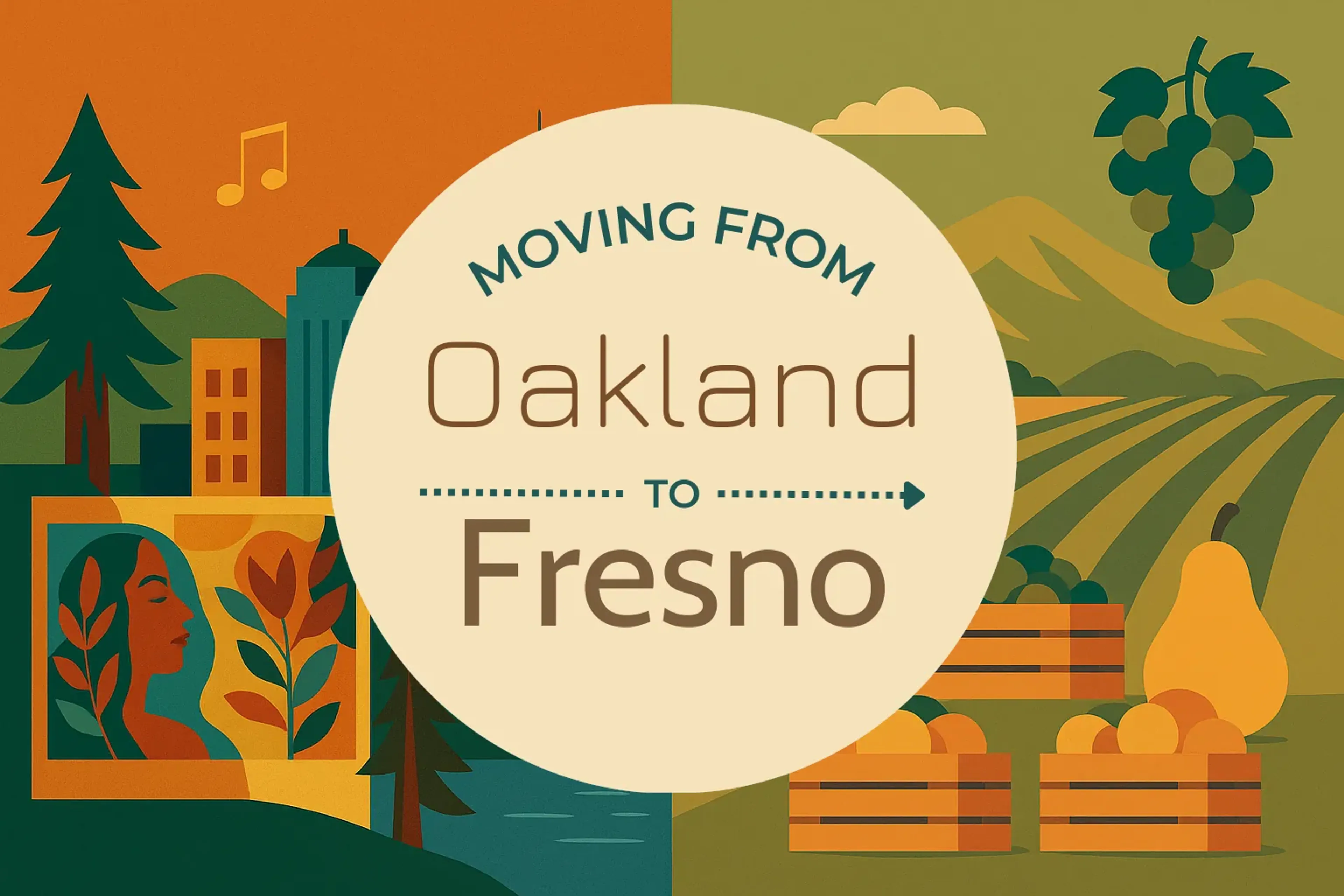 Side-by-side comparison of Oakland to Fresno moving companies