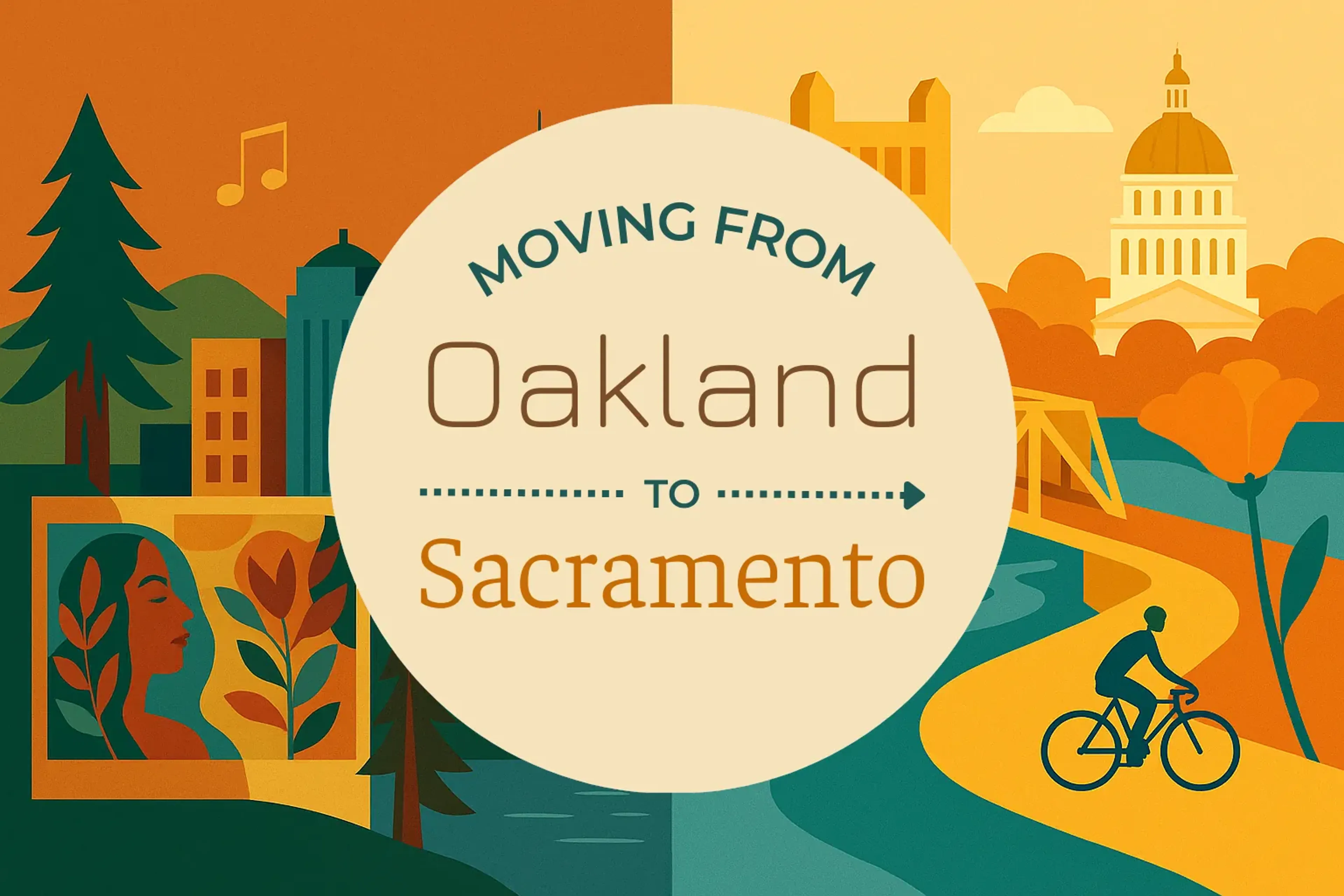 Side-by-side comparison of Oakland to Sacramento moving companies