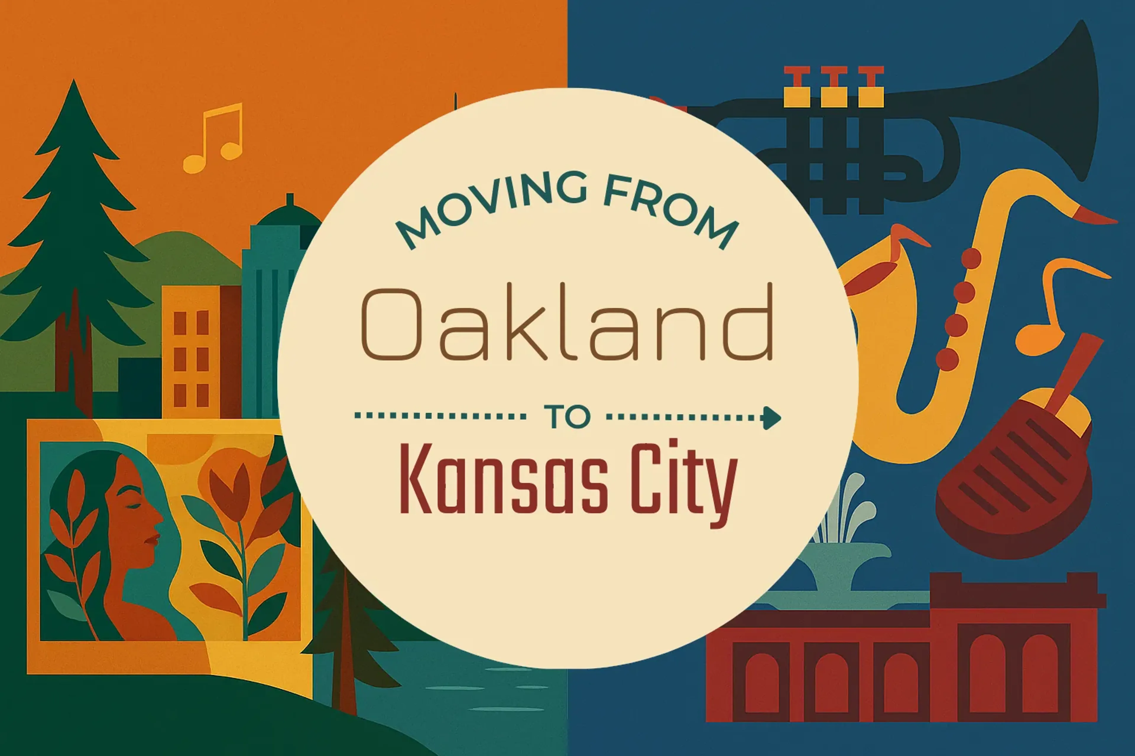 Side-by-side comparison of Oakland to Kansas City moving companies