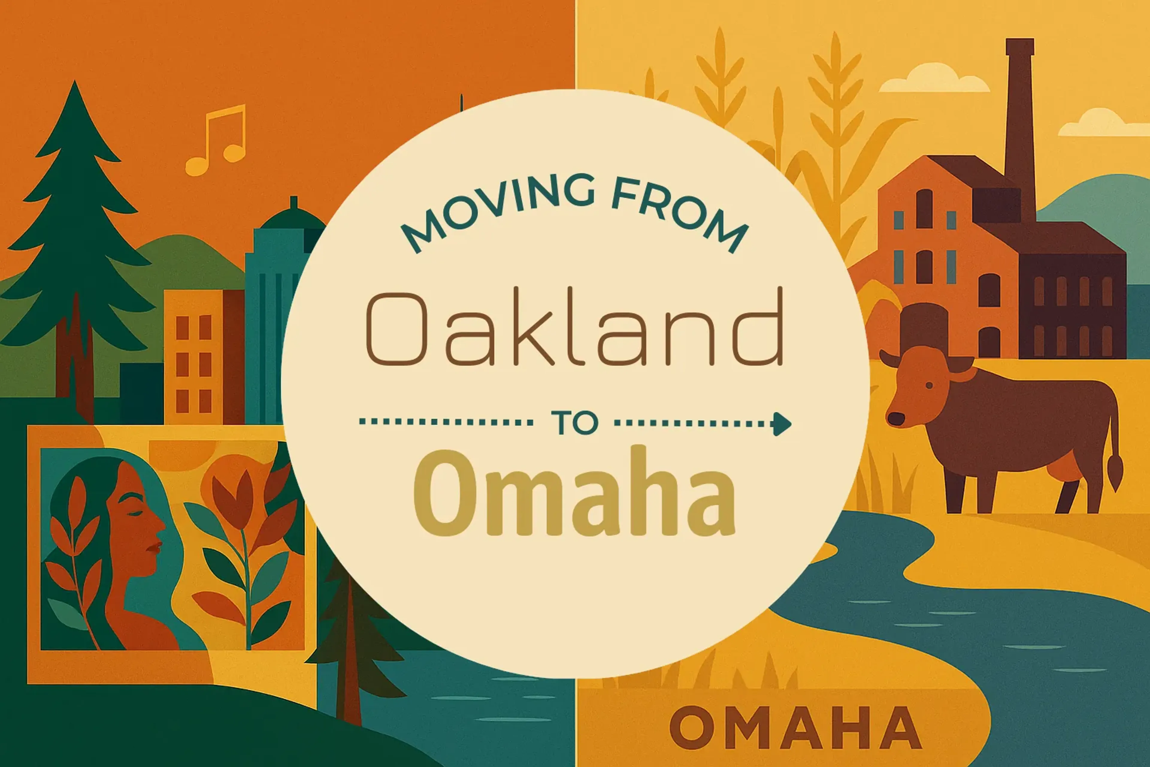 Side-by-side comparison of Oakland to Omaha moving companies