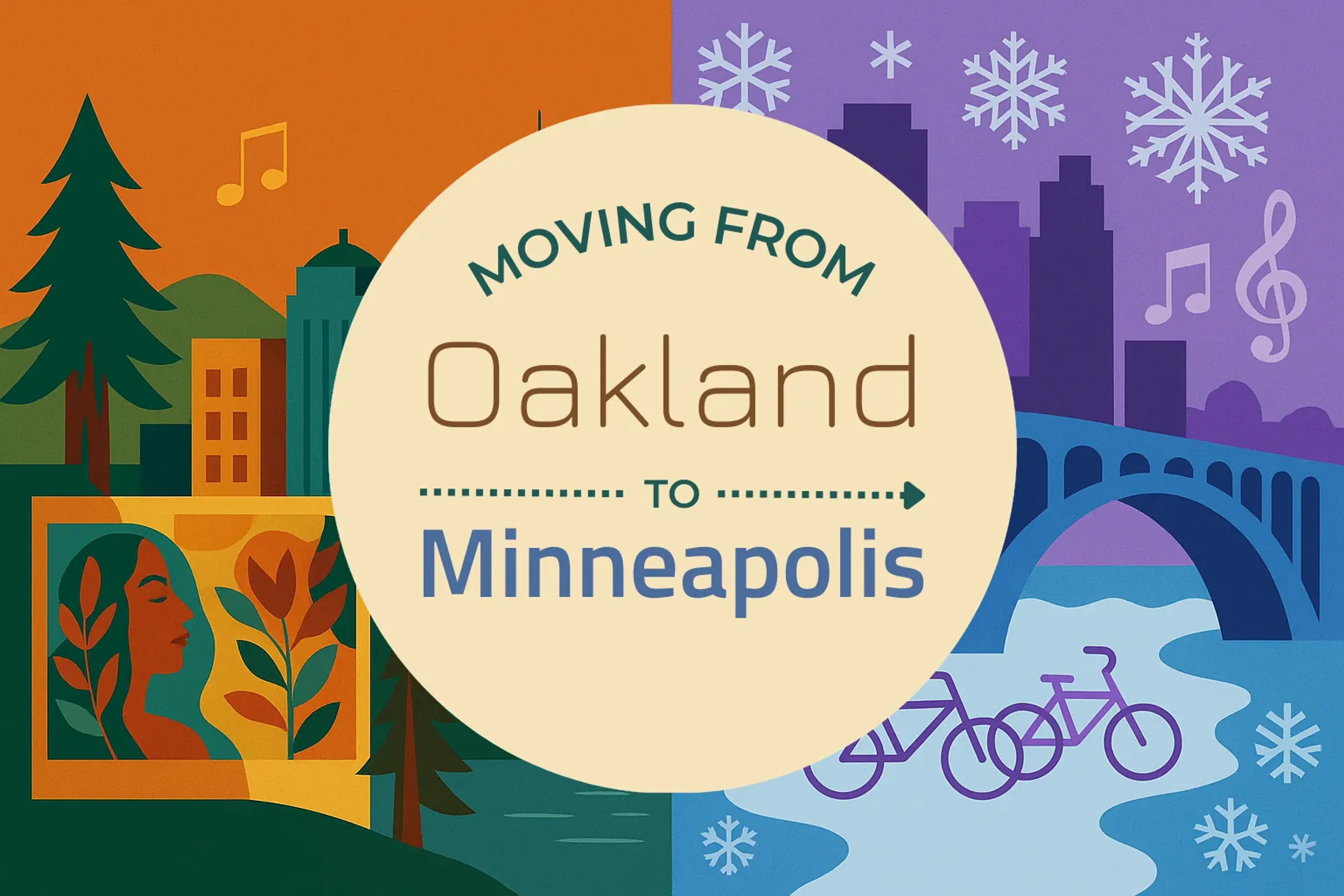 Side-by-side comparison of Oakland to Minneapolis moving companies