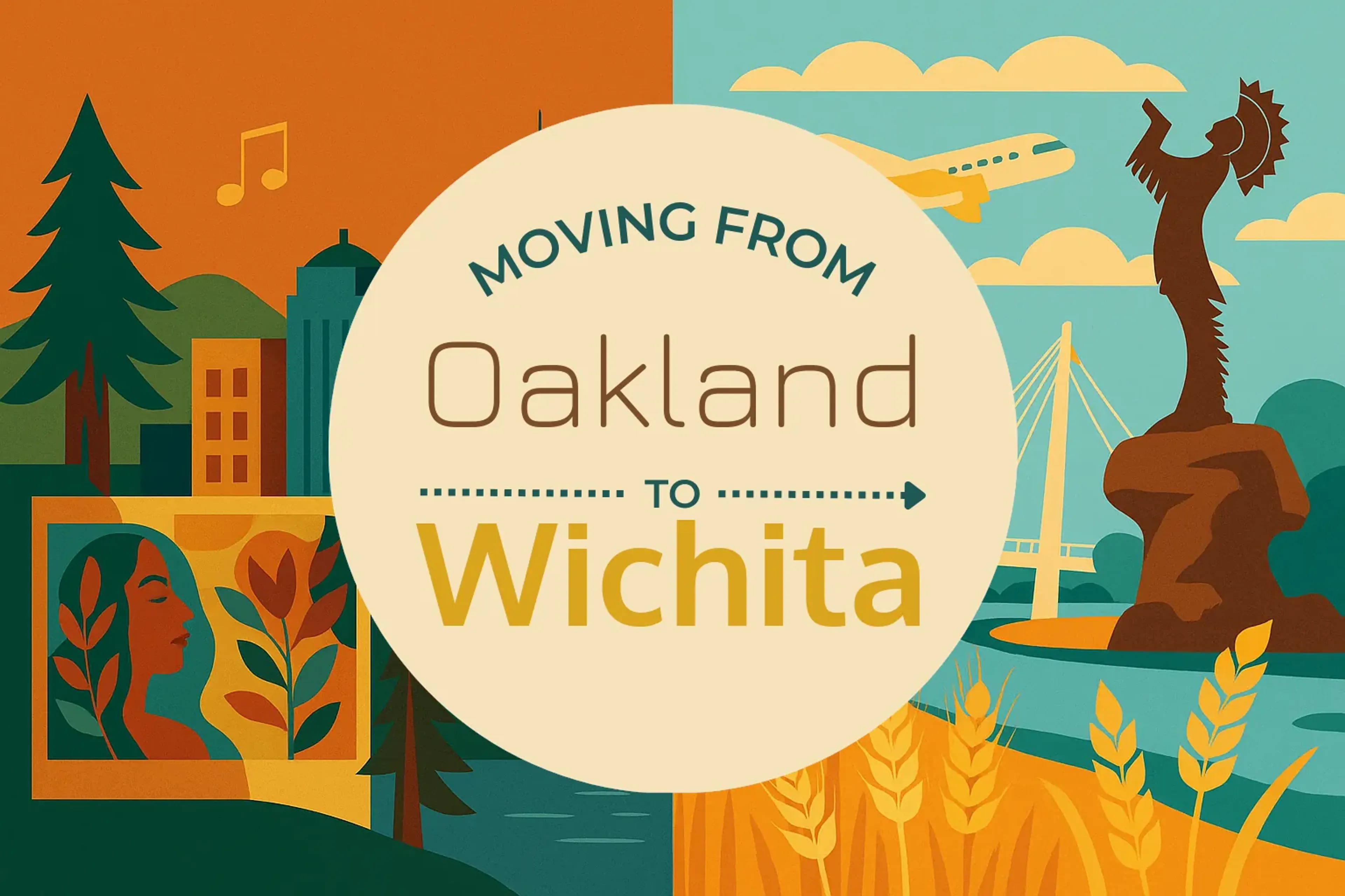 Side-by-side comparison of Oakland to Wichita moving companies