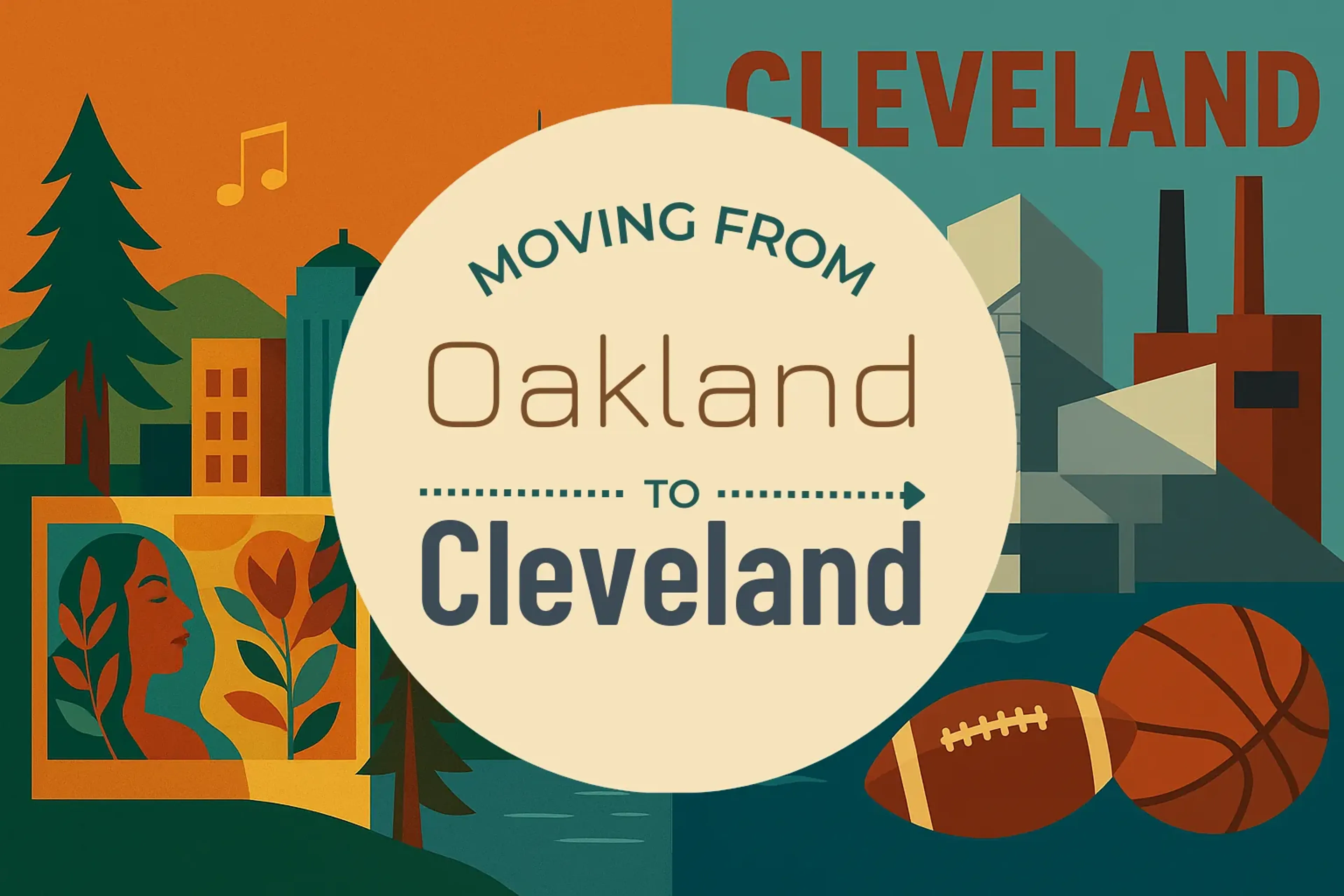 Side-by-side comparison of Oakland to Cleveland moving companies