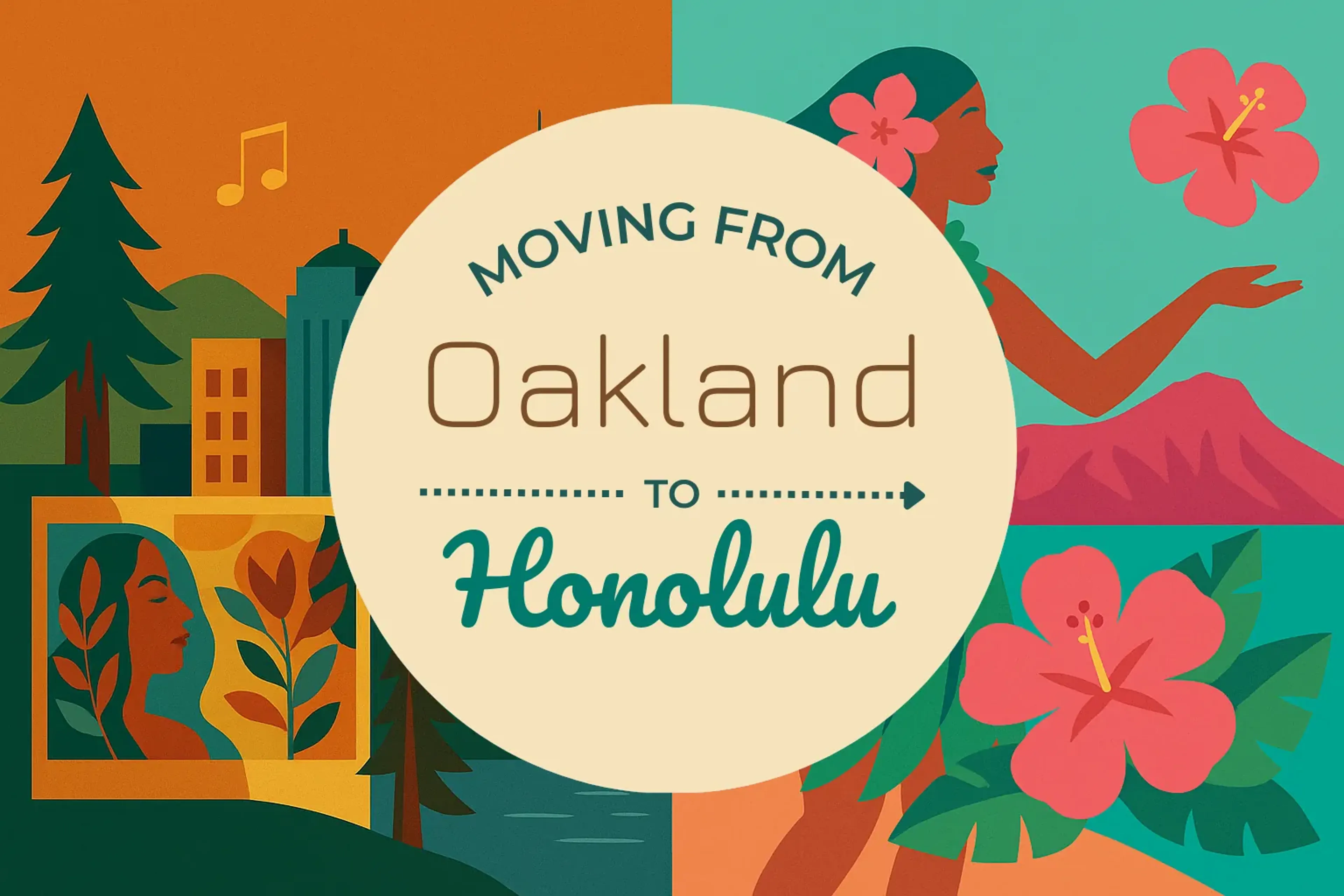 Side-by-side comparison of Oakland to Honolulu moving companies