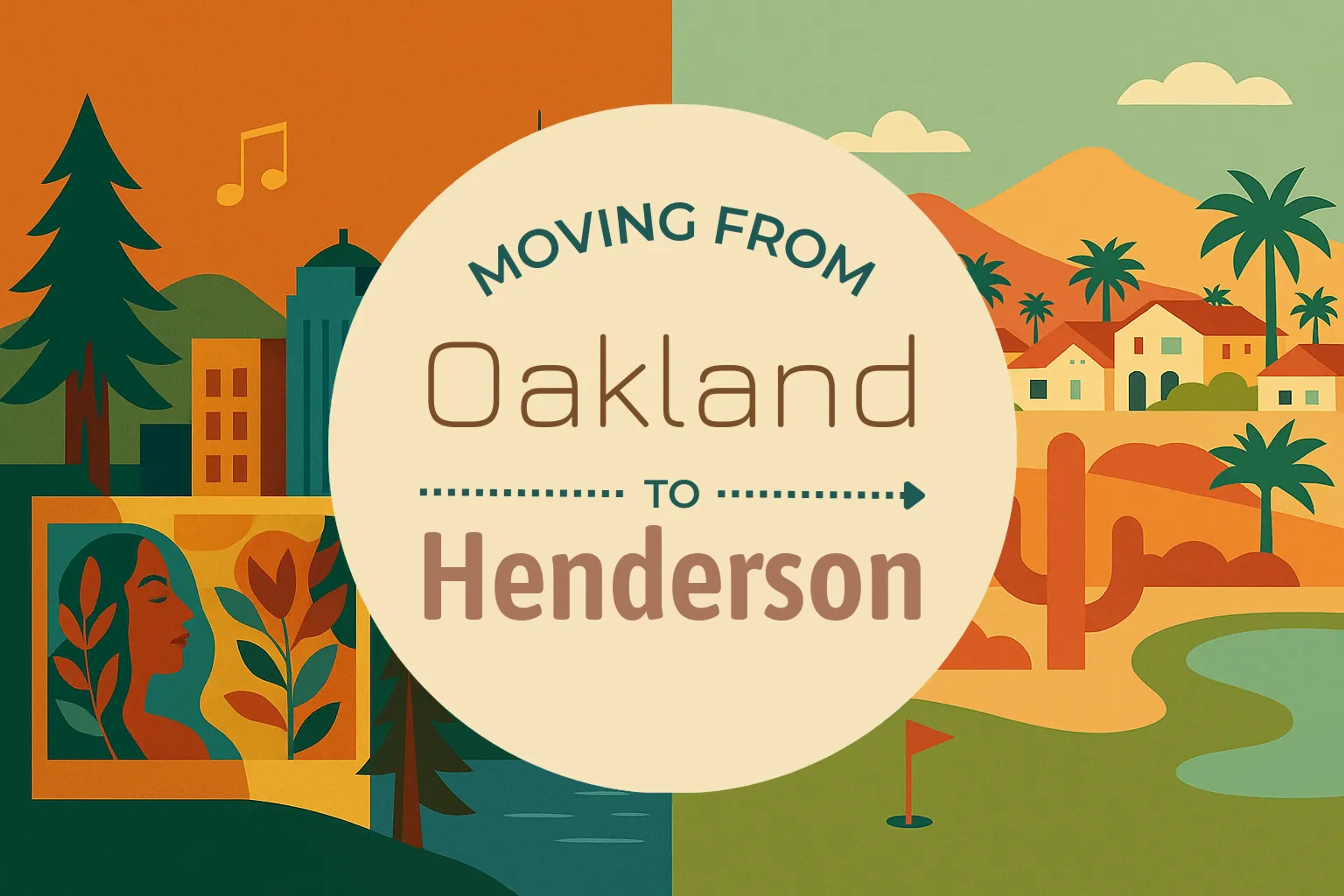 Side-by-side comparison of Oakland to Henderson moving companies