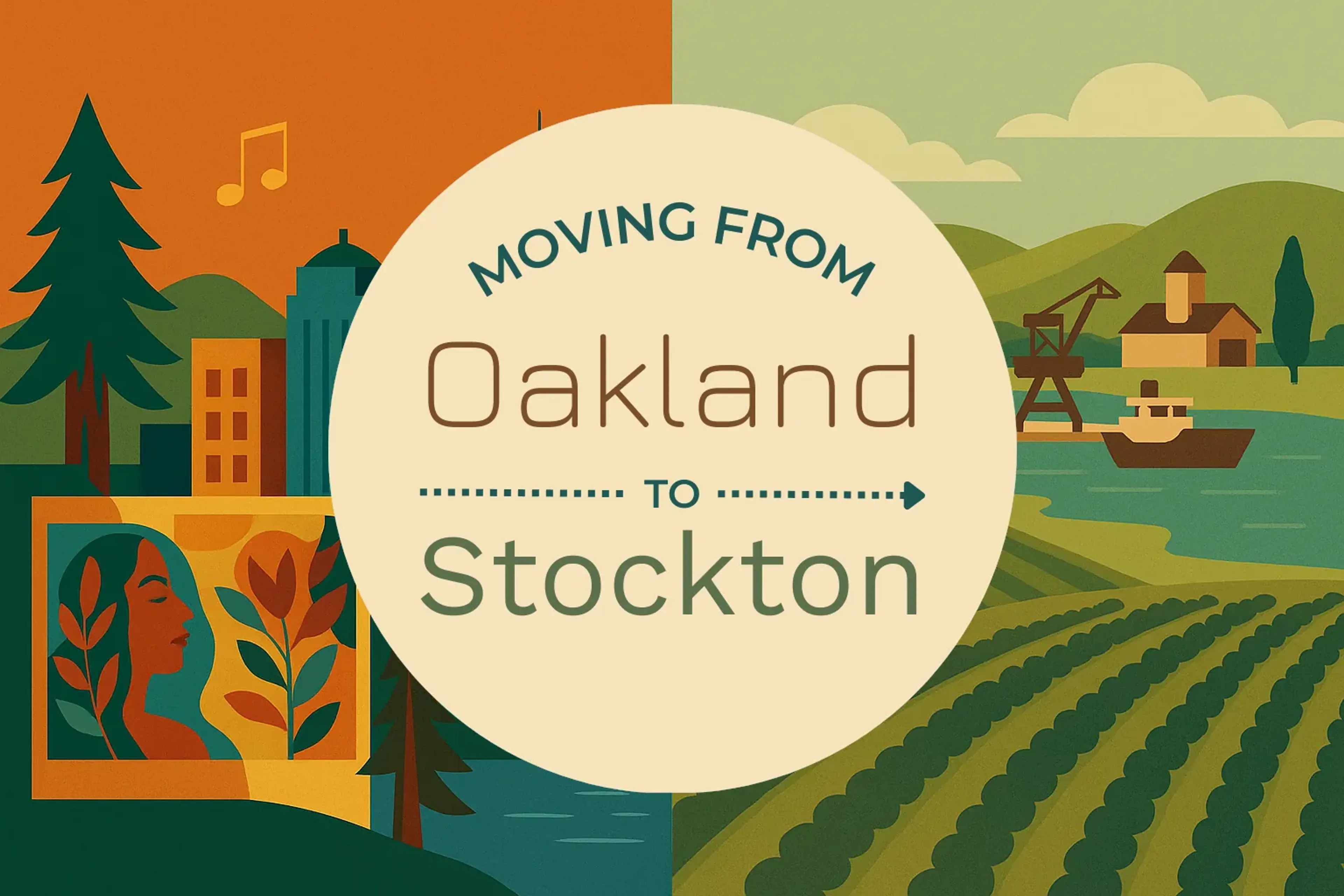 Side-by-side comparison of Oakland to Stockton moving companies