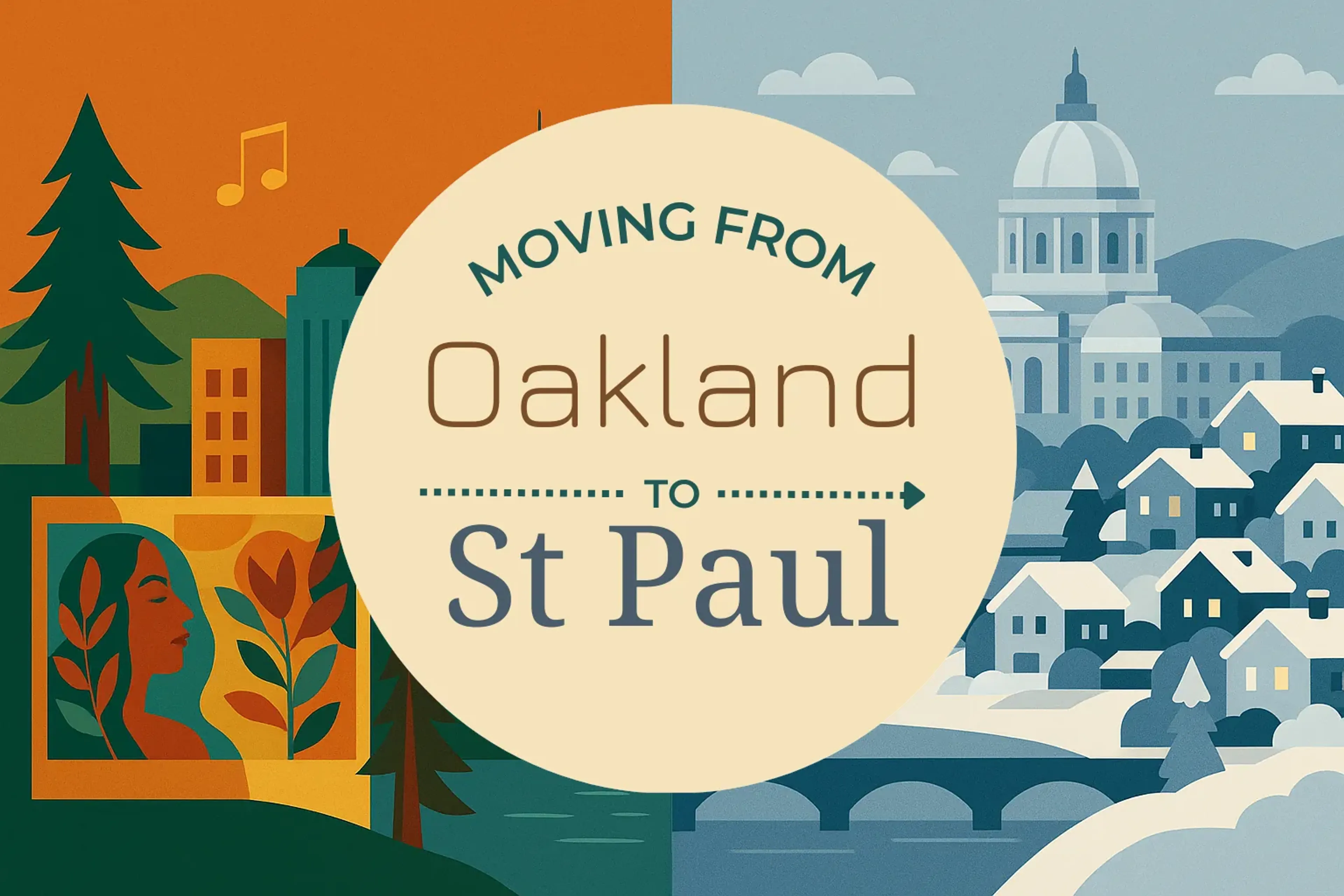 Side-by-side comparison of Oakland to St. Paul moving companies