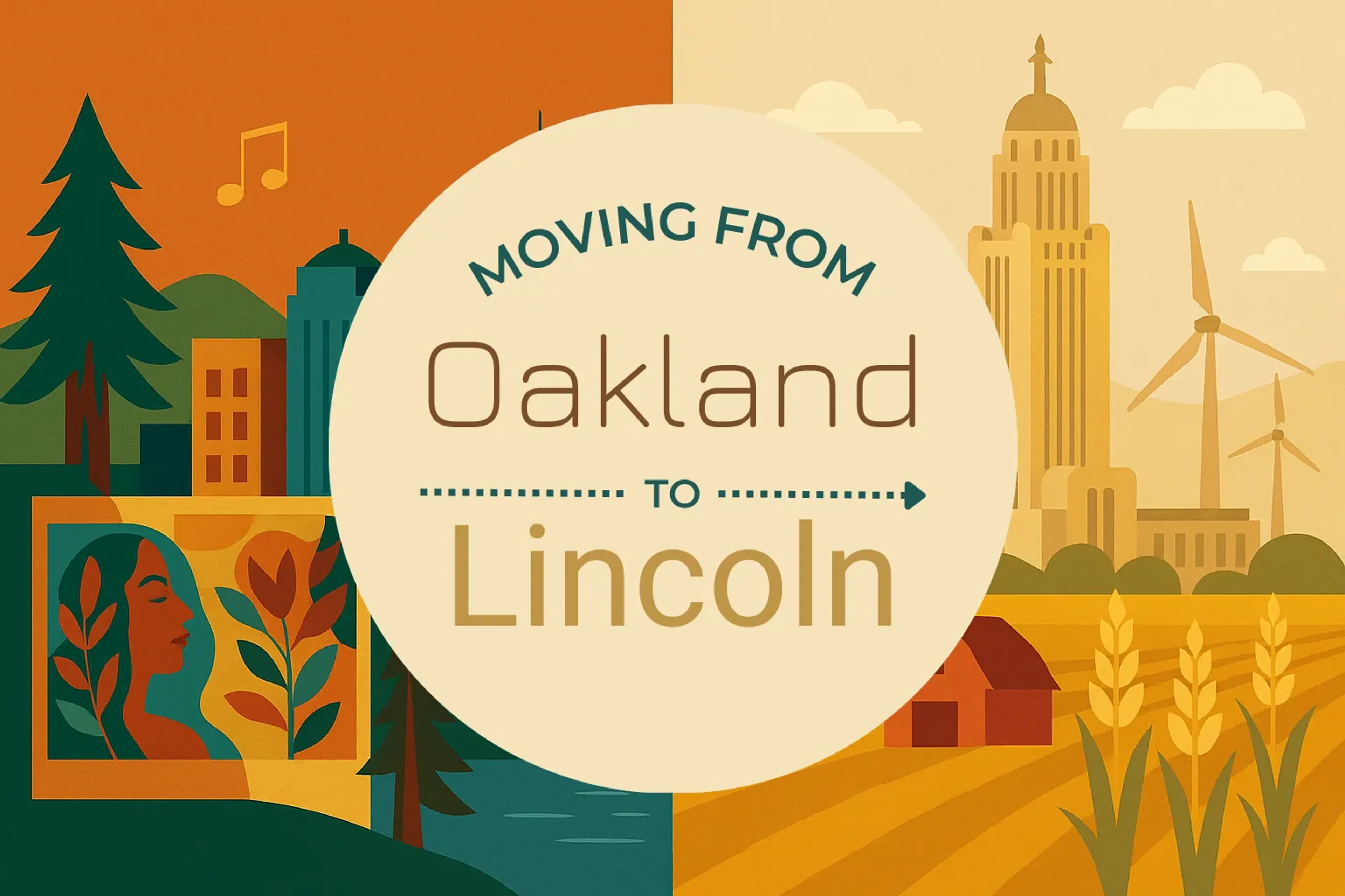 Side-by-side comparison of Oakland to Lincoln moving companies