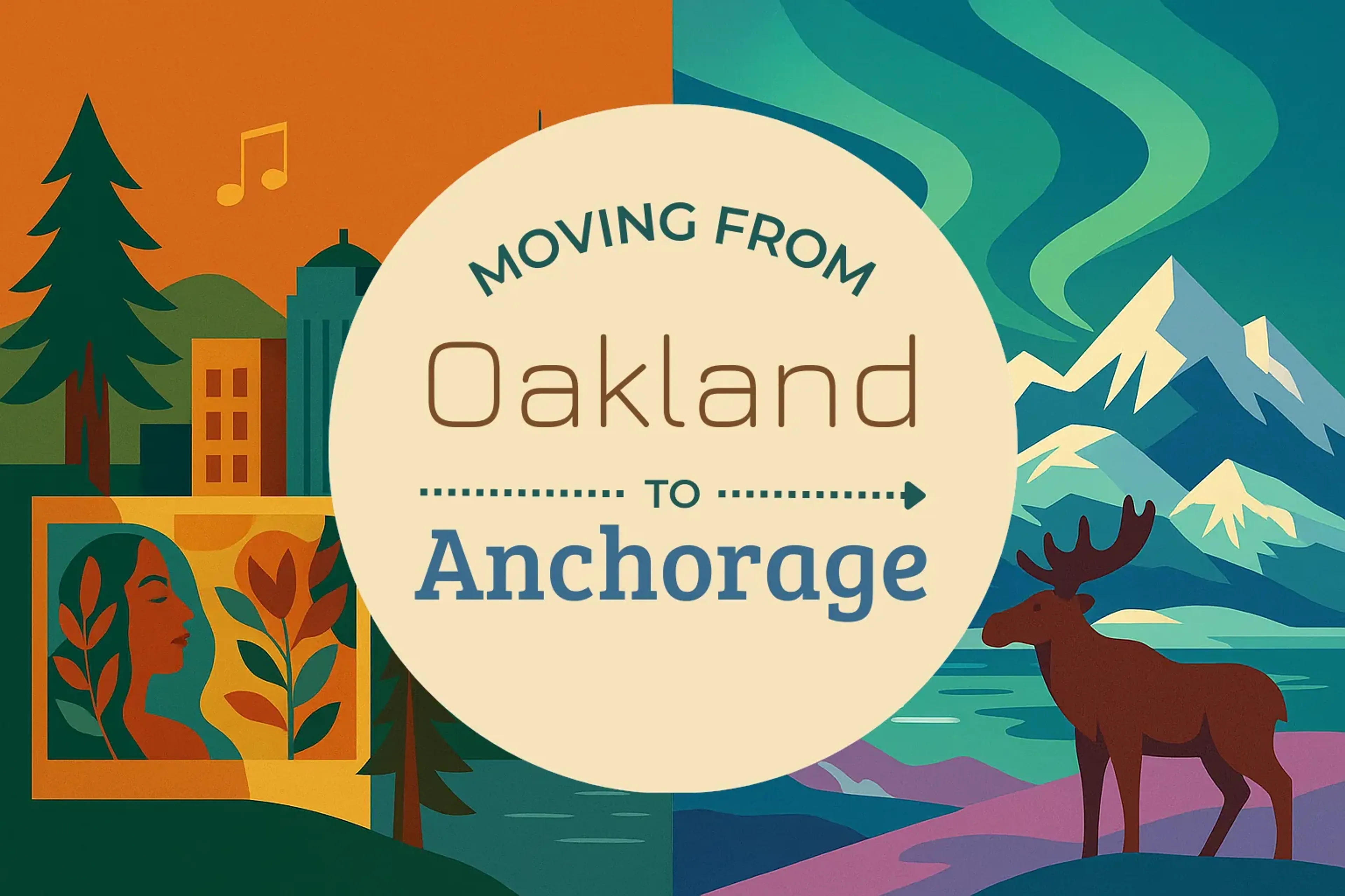 Side-by-side comparison of Oakland to Anchorage moving companies