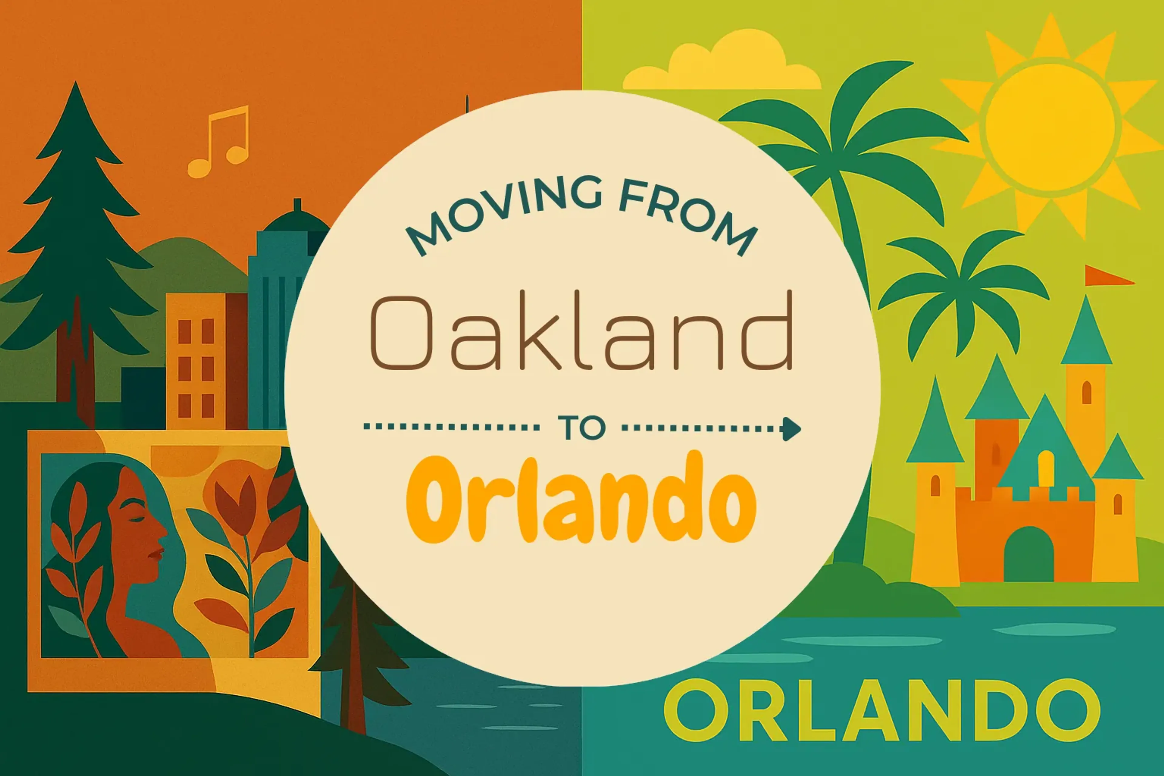 Side-by-side comparison of Oakland to Orlando moving companies