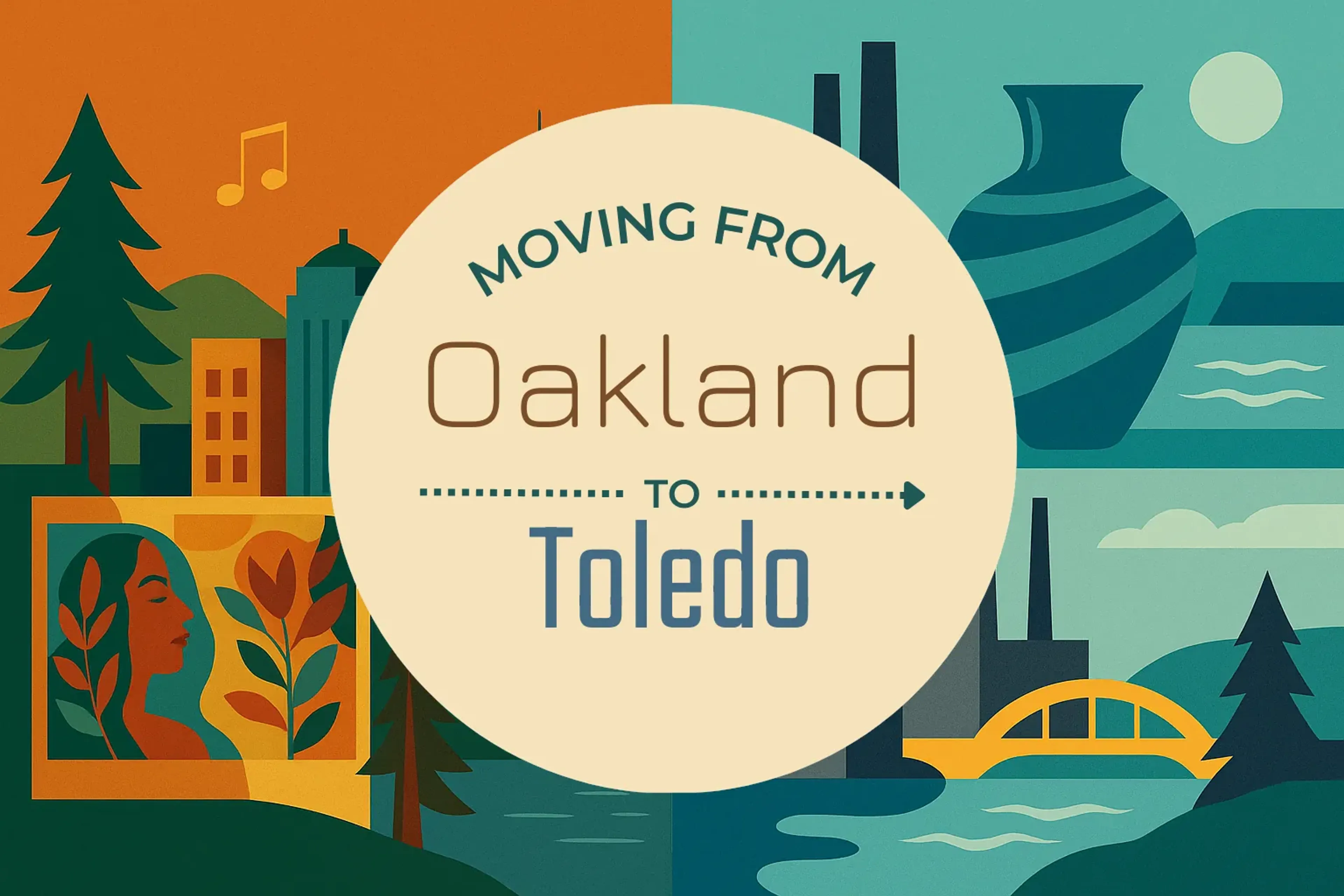 Side-by-side comparison of Oakland to Toledo moving companies
