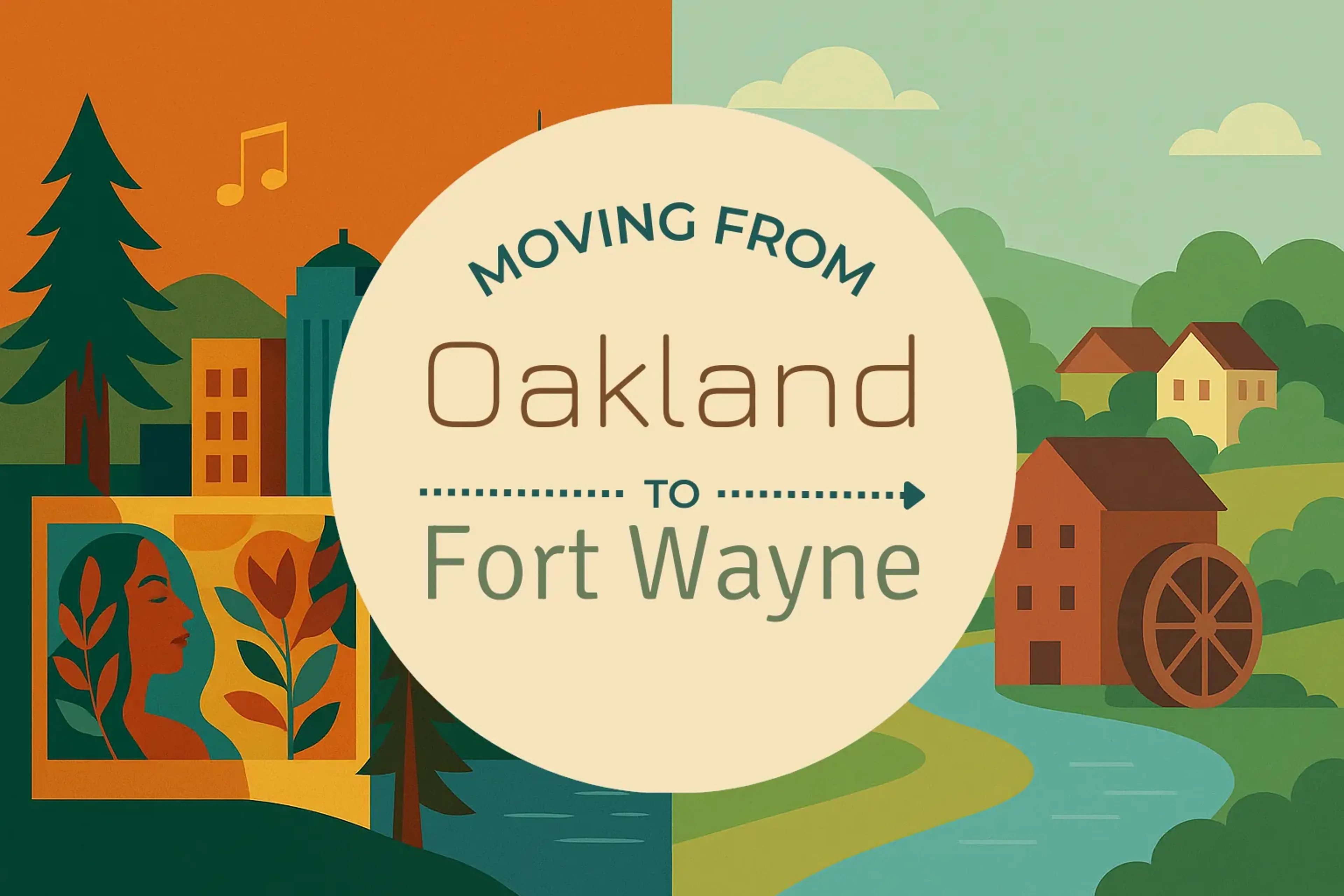 Side-by-side comparison of Oakland to Fort Wayne moving companies