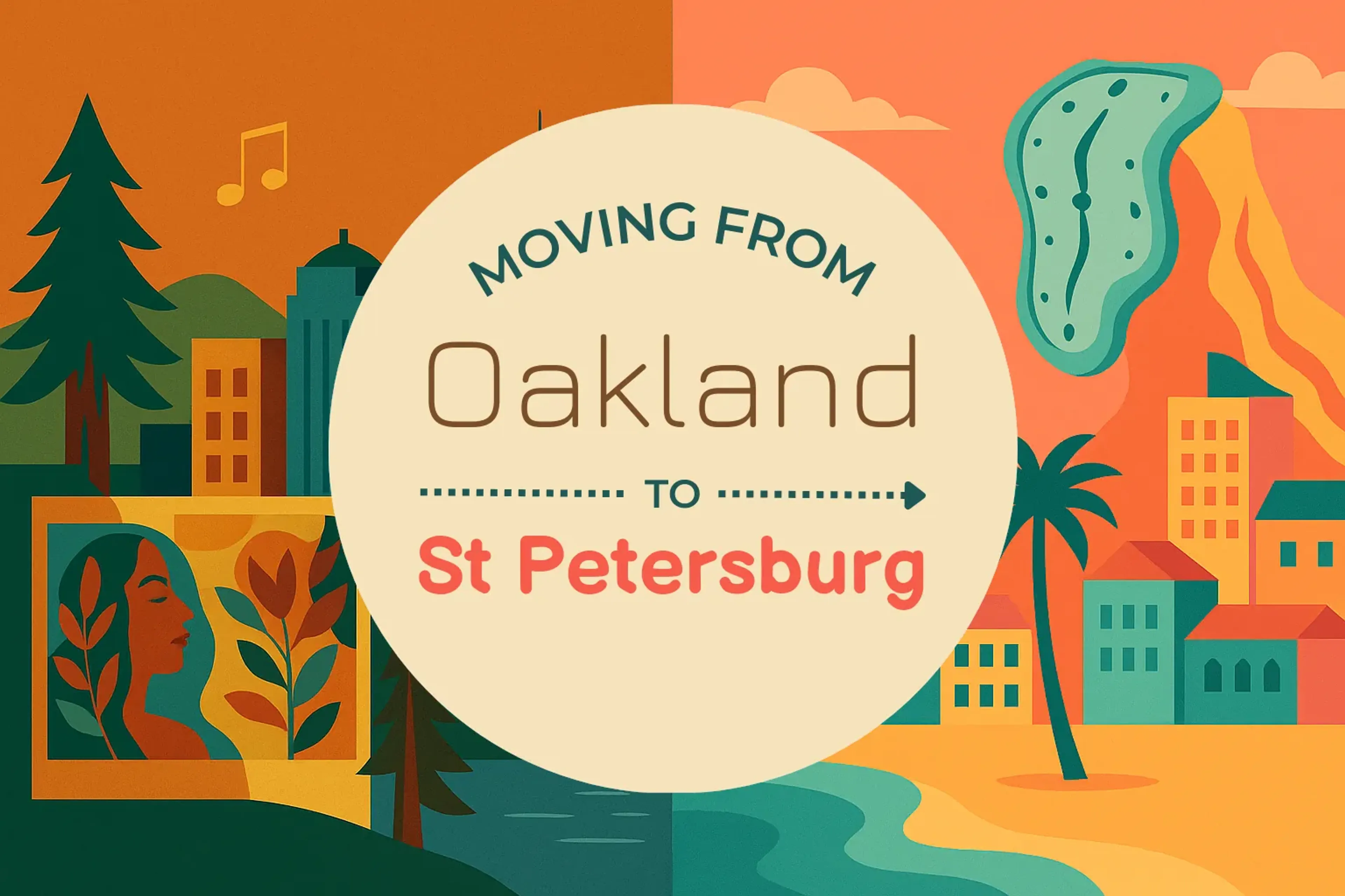 Side-by-side comparison of Oakland to St. Petersburg moving companies