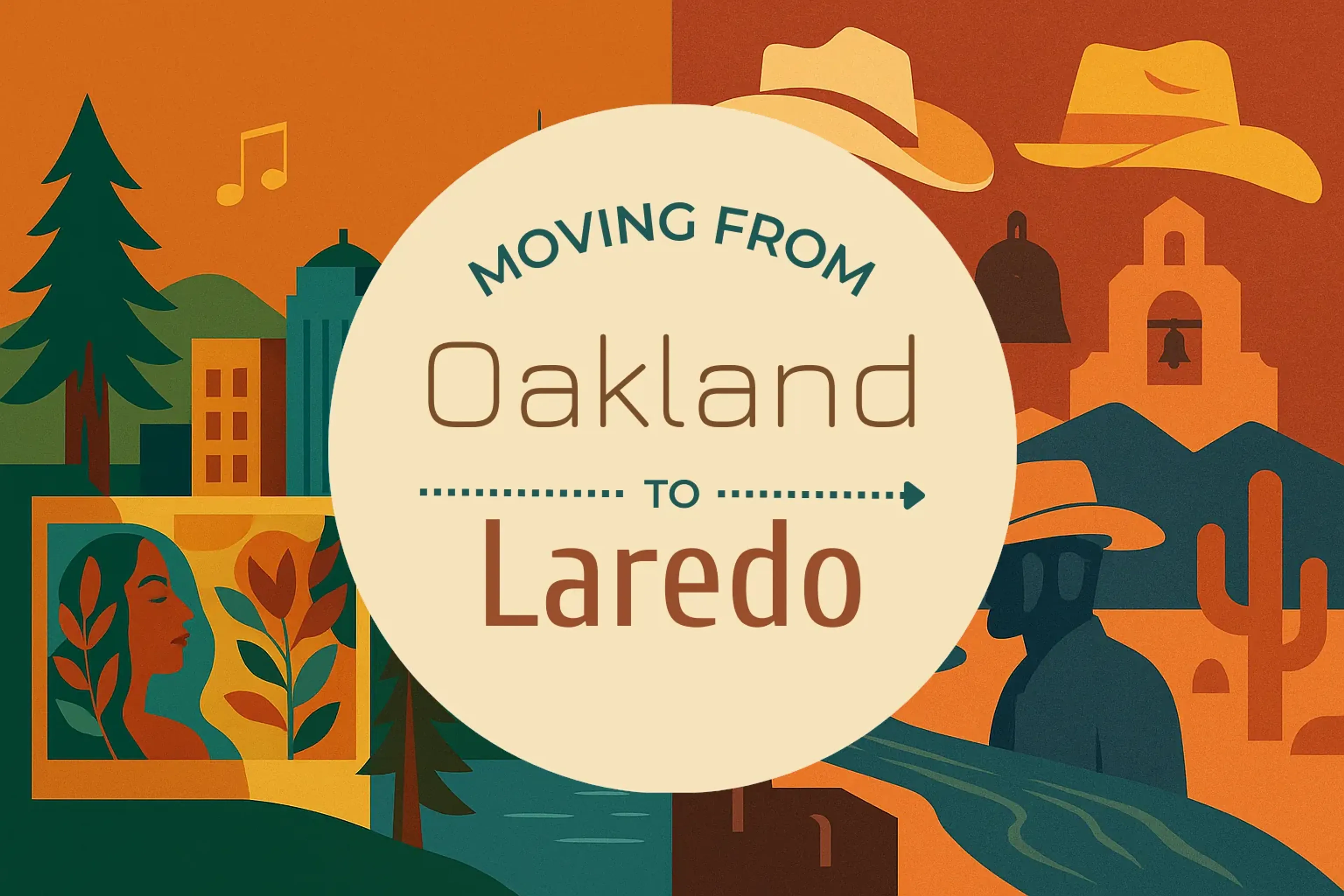 Side-by-side comparison of Oakland to Laredo moving companies