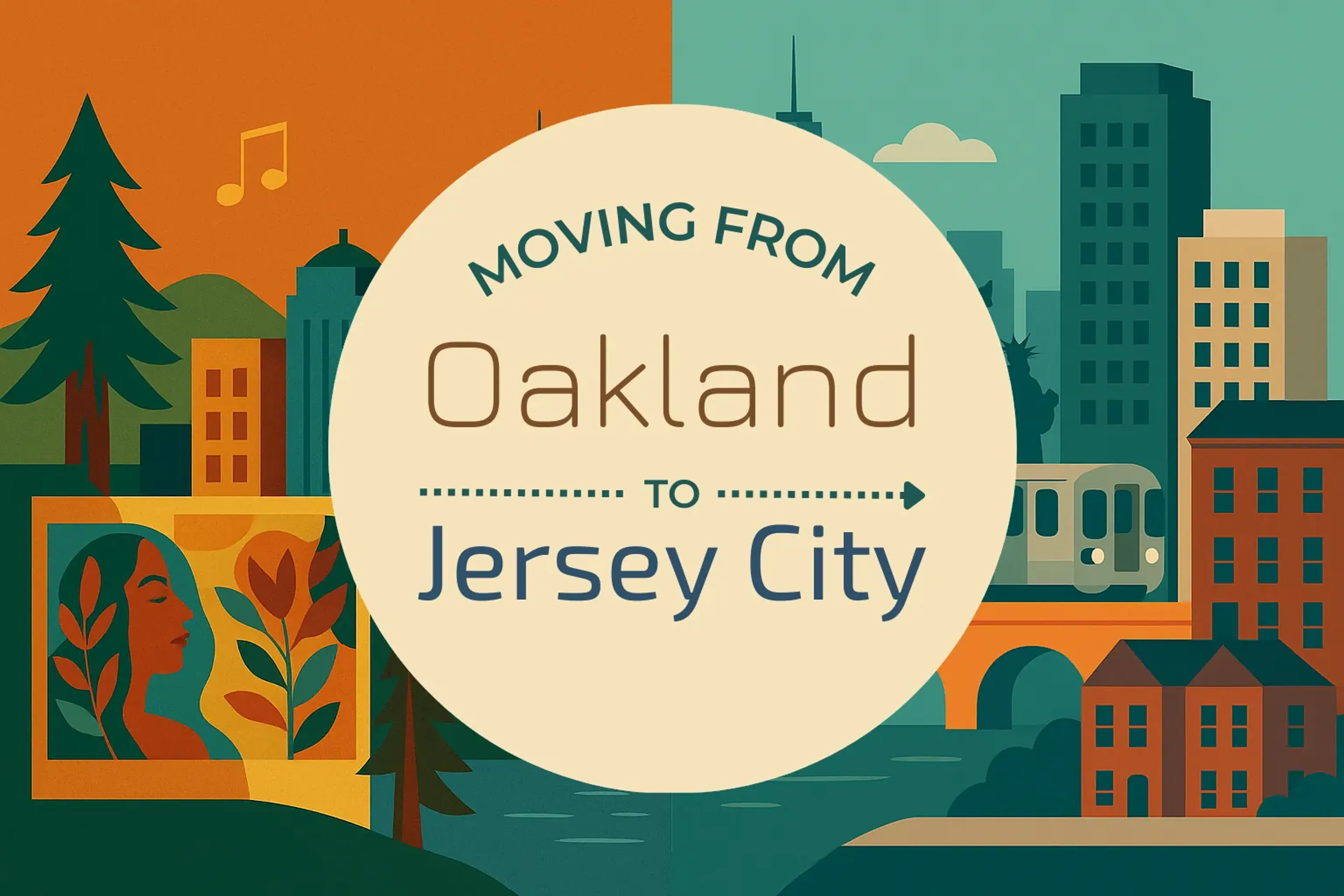 Side-by-side comparison of Oakland to Jersey City moving companies