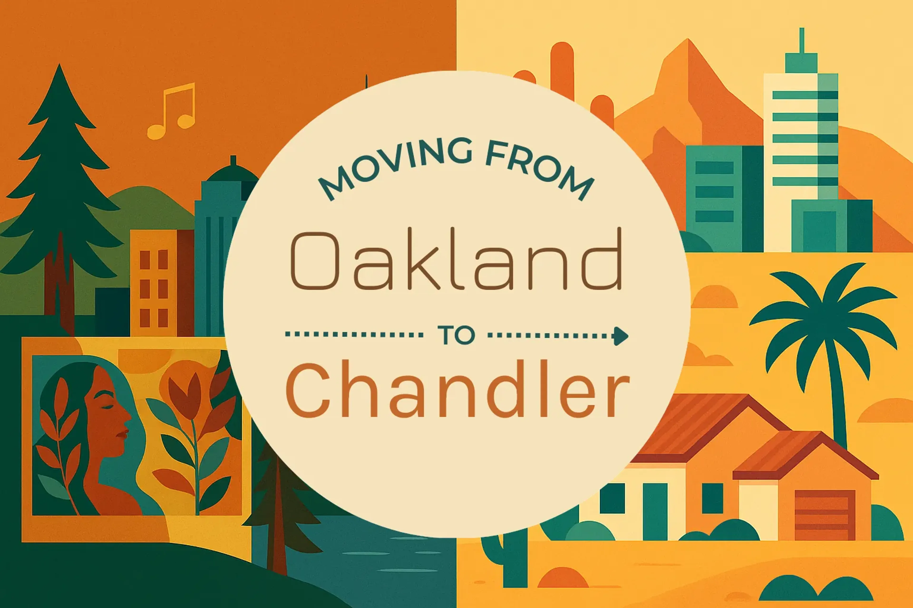 Side-by-side comparison of Oakland to Chandler moving companies