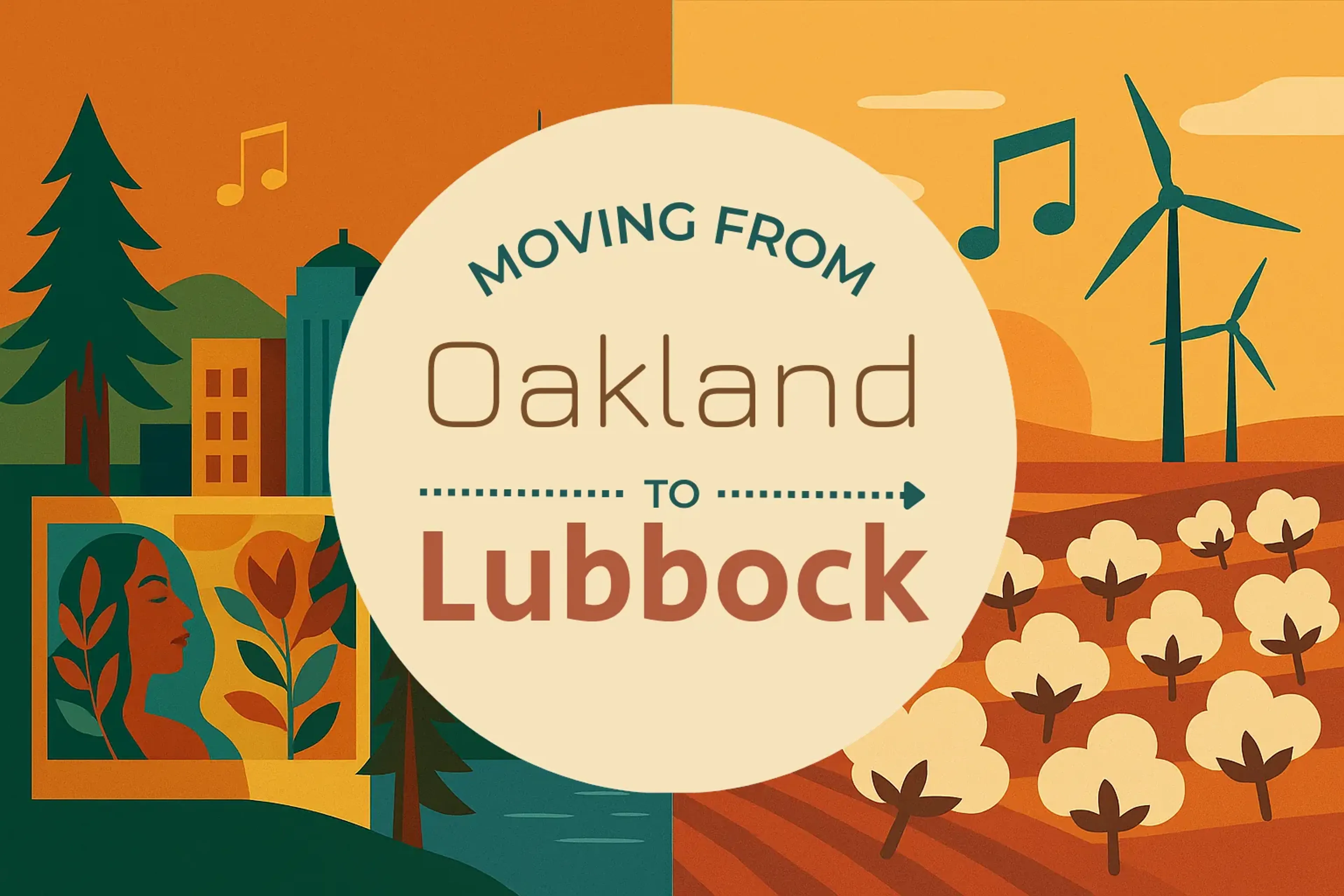 Side-by-side comparison of Oakland to Lubbock moving companies