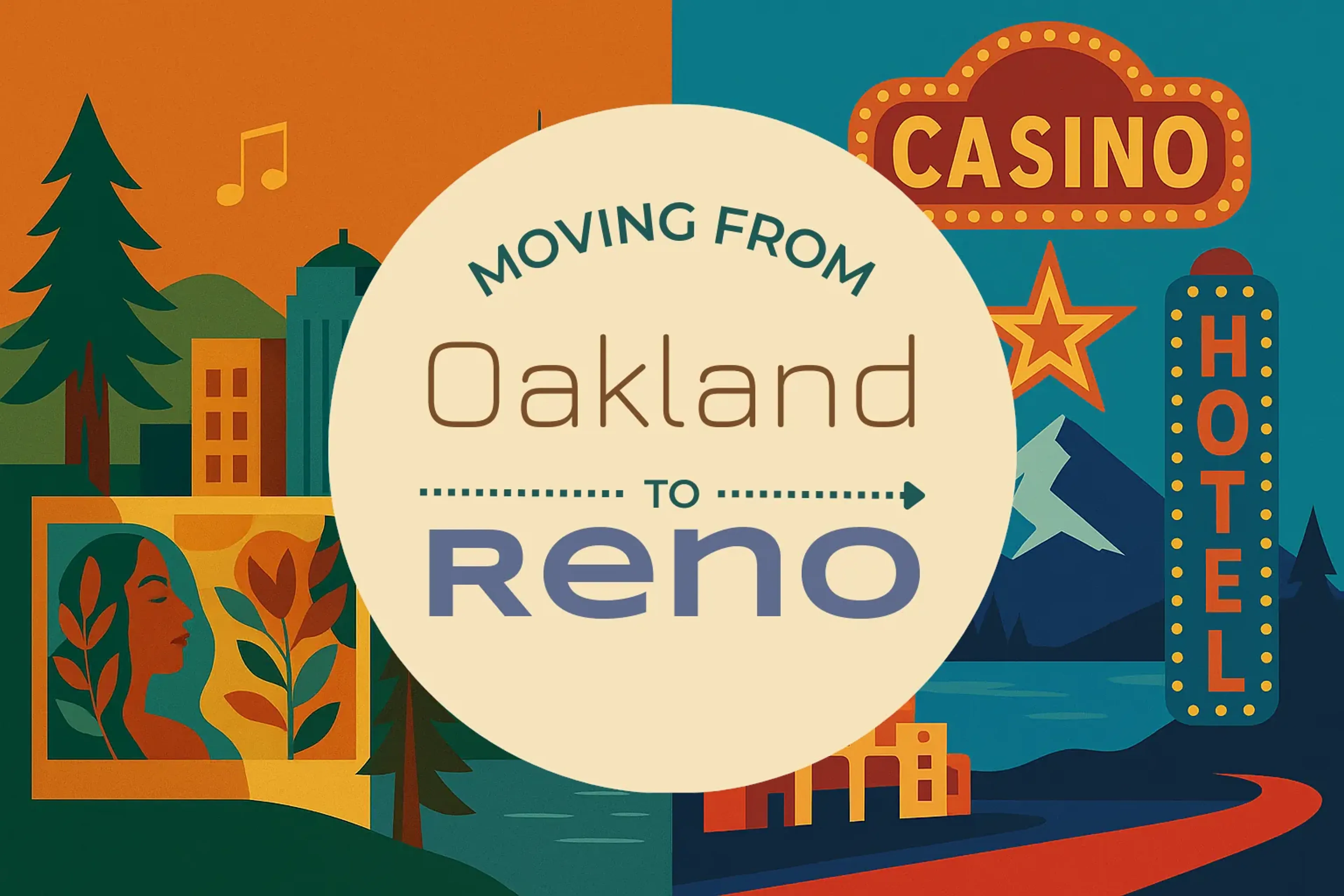 Side-by-side comparison of Oakland to Reno moving companies