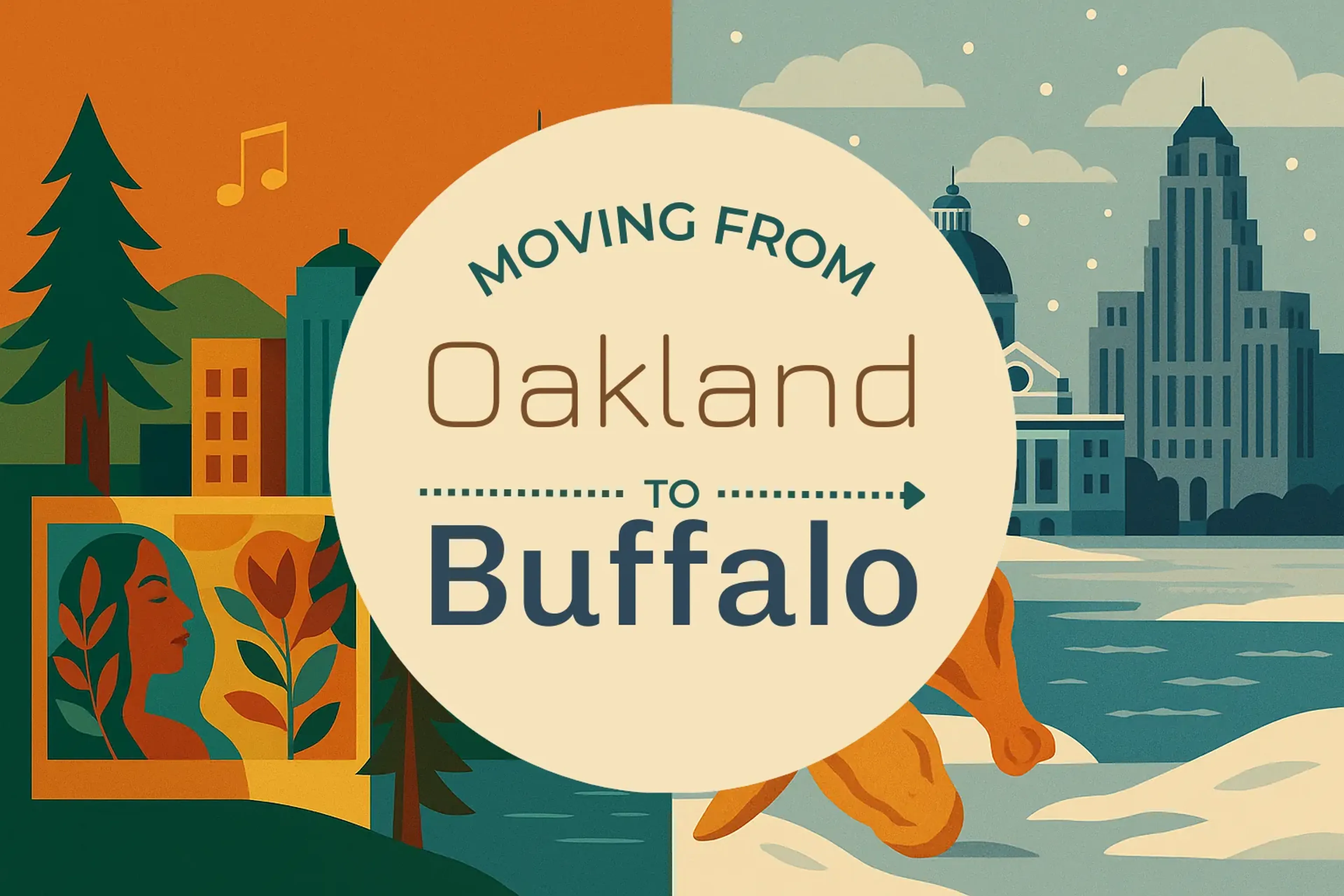 Side-by-side comparison of Oakland to Buffalo moving companies