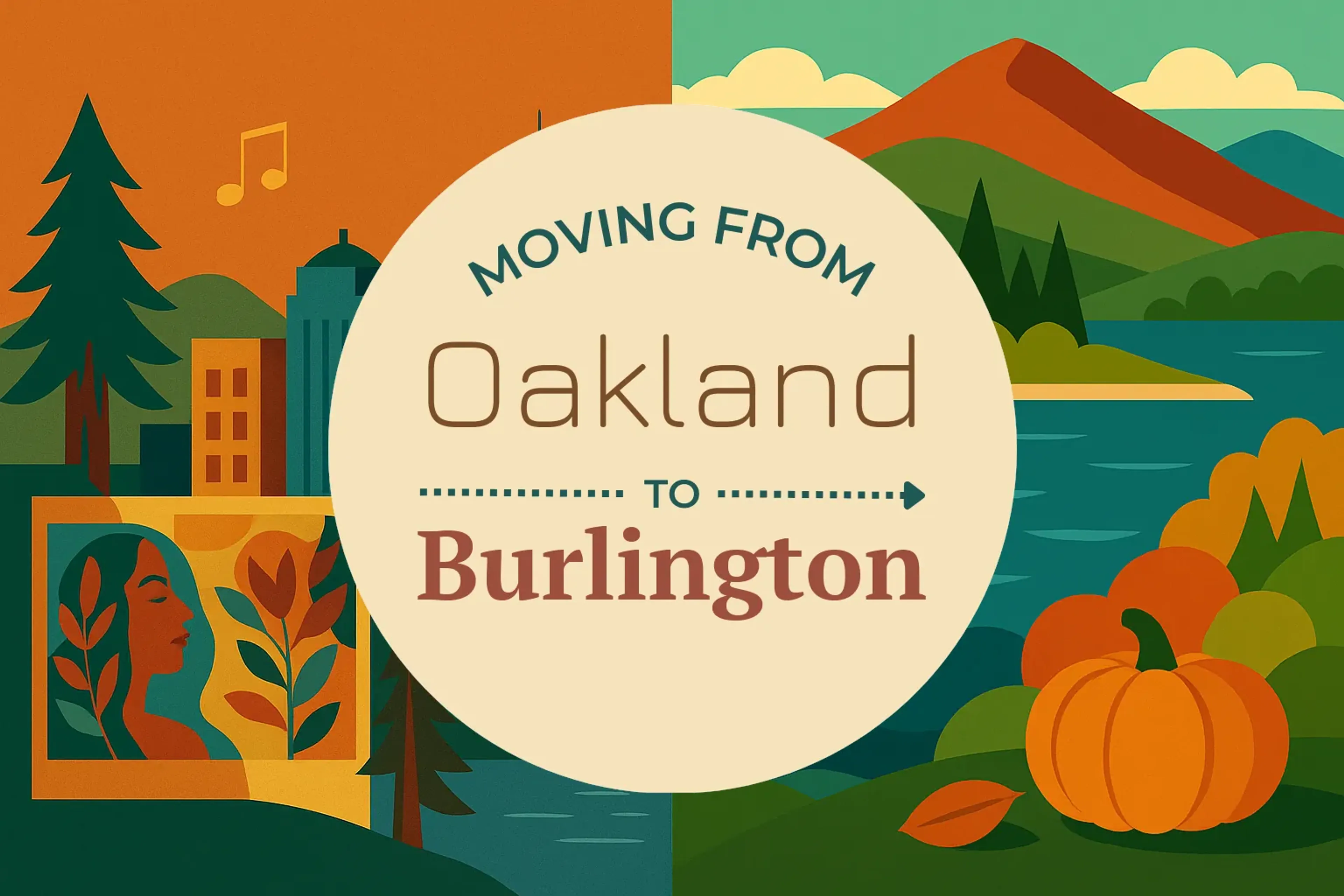 Side-by-side comparison of Oakland to Burlington moving companies