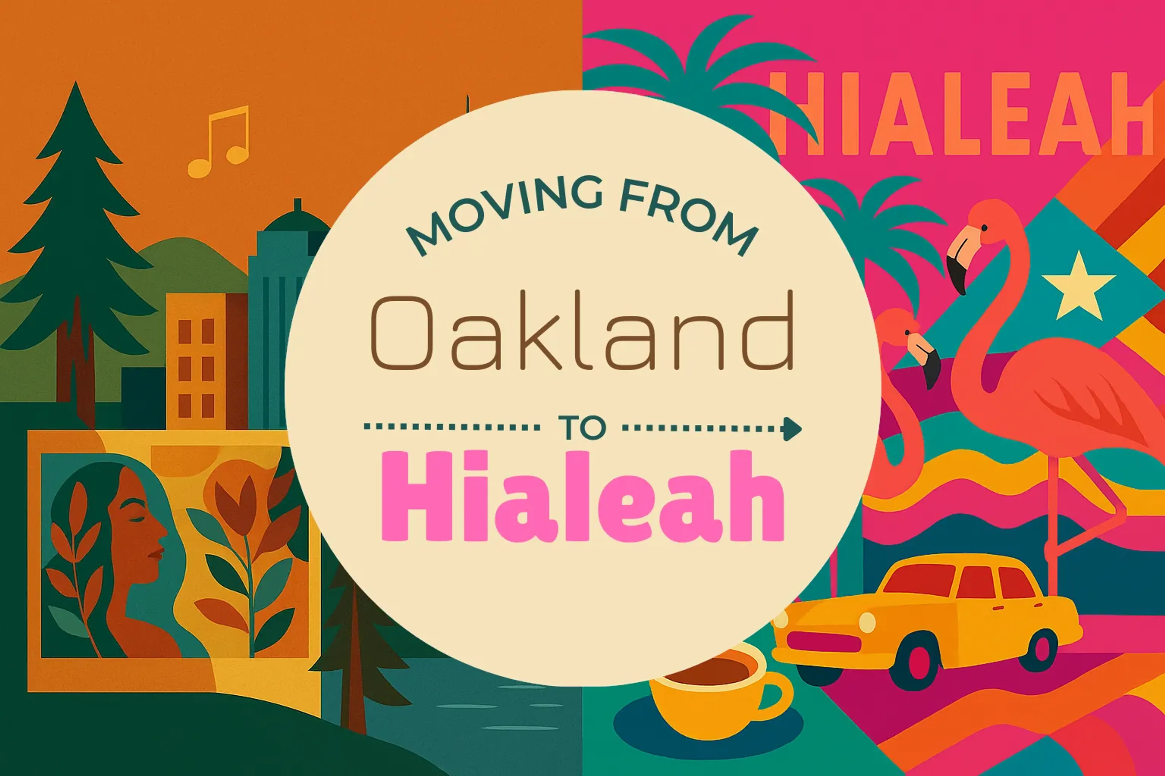 Side-by-side comparison of Oakland to Hialeah moving companies