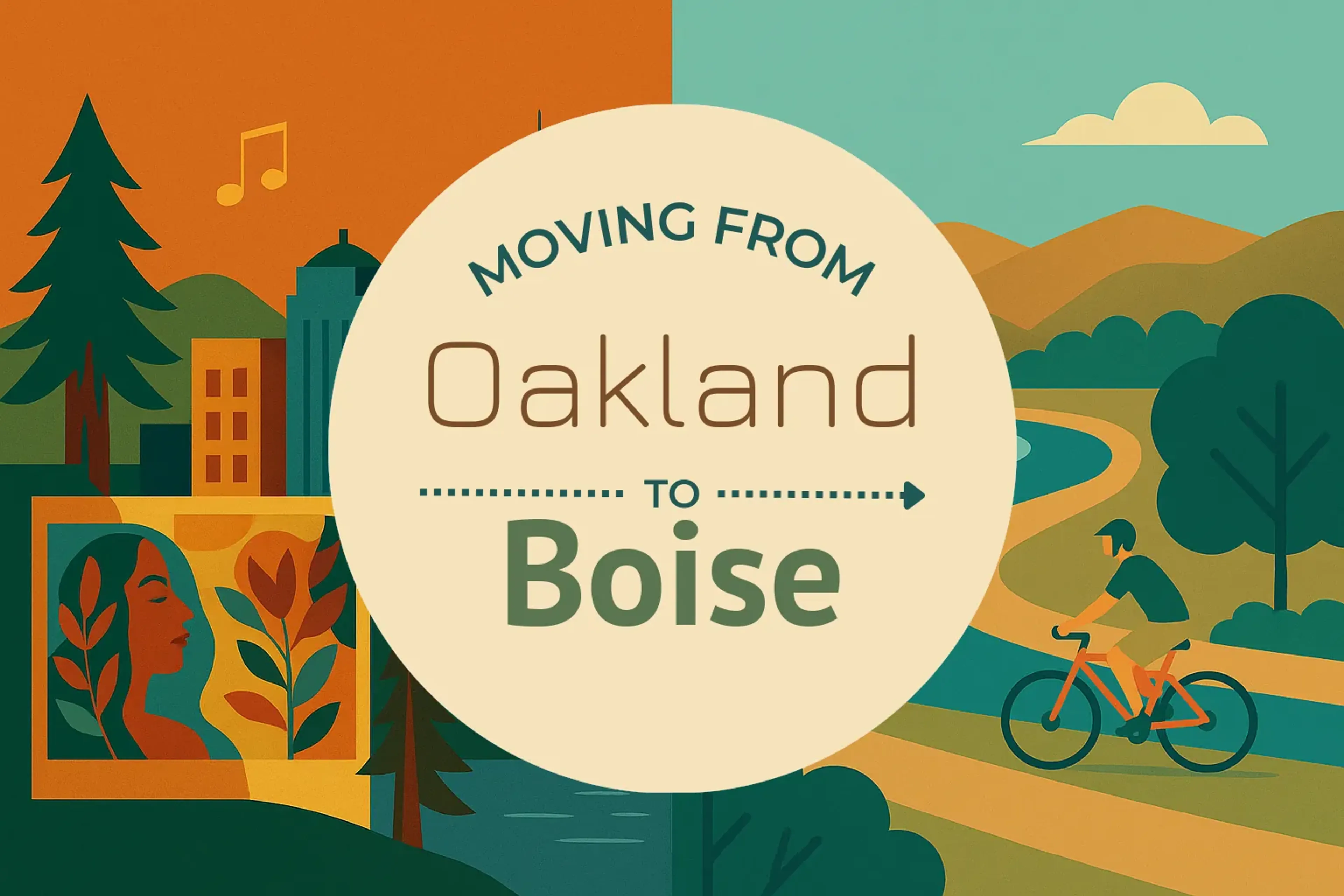 Side-by-side comparison of Oakland to Boise moving companies